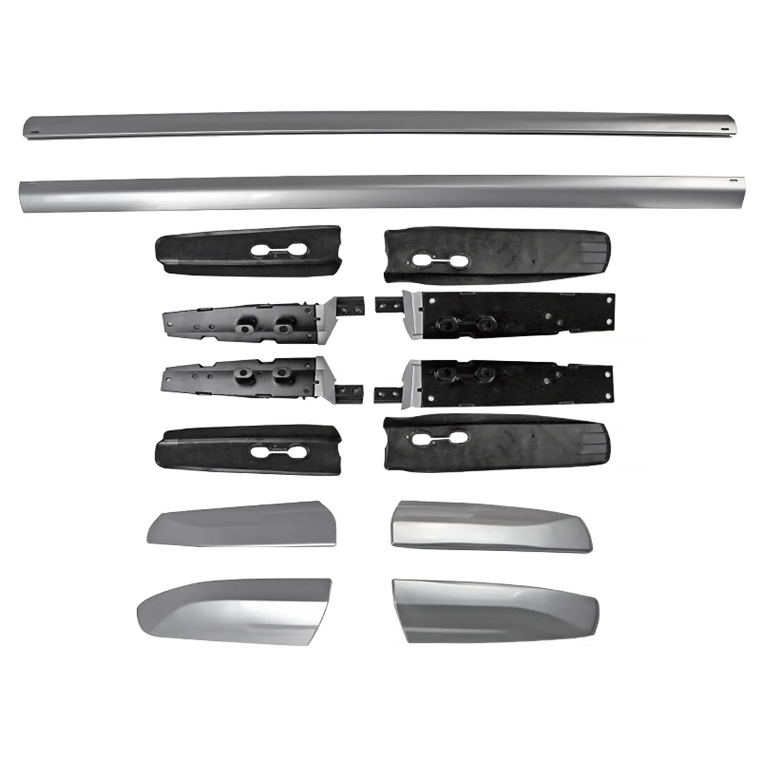 2008-2013 Toyota Highlander Chrome Powder Coated Alu Roof Rack Cross Bars - Image 8