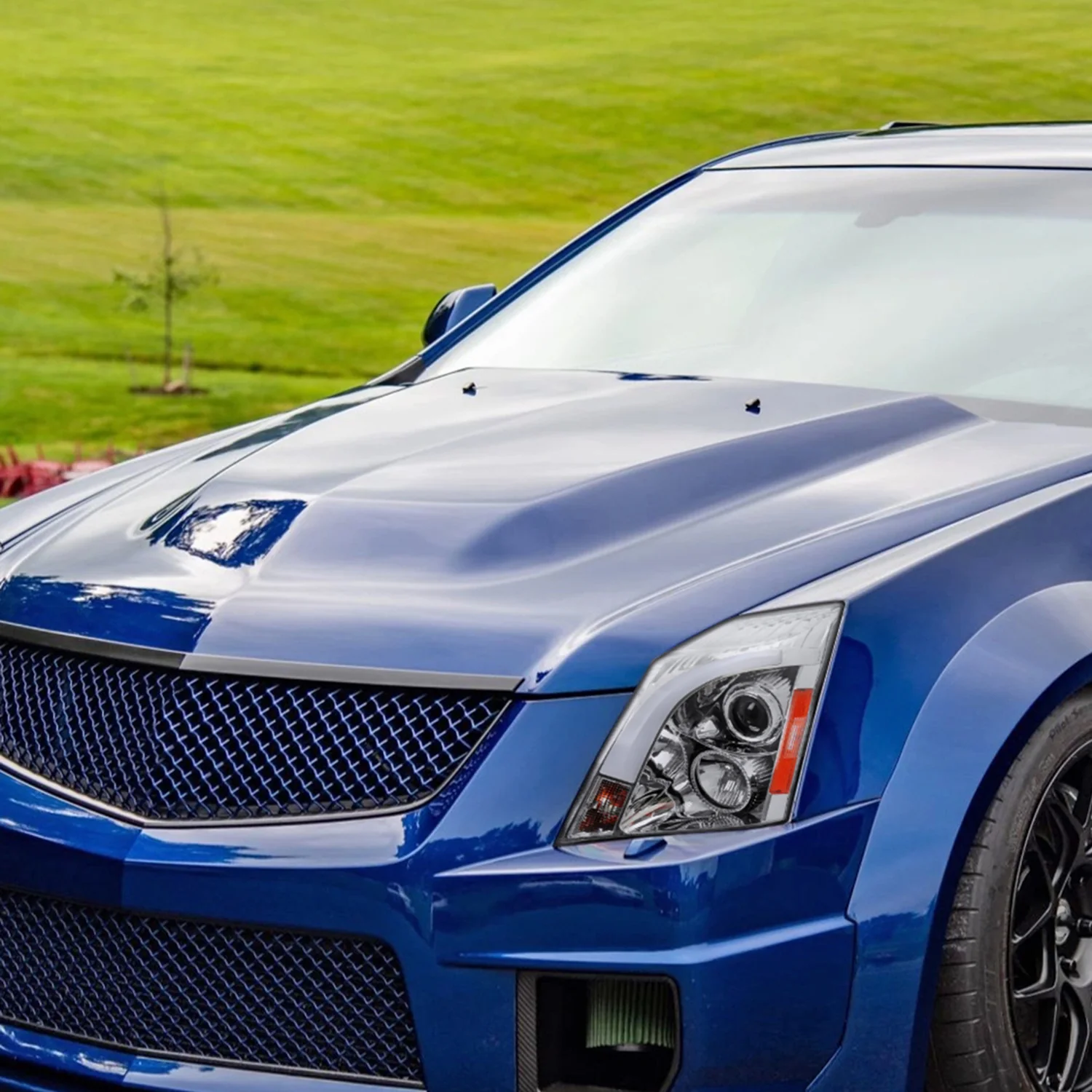 2008-2014 Cadillac CTS Sequential LED Bar Projector Headlights Chrome - Image 9