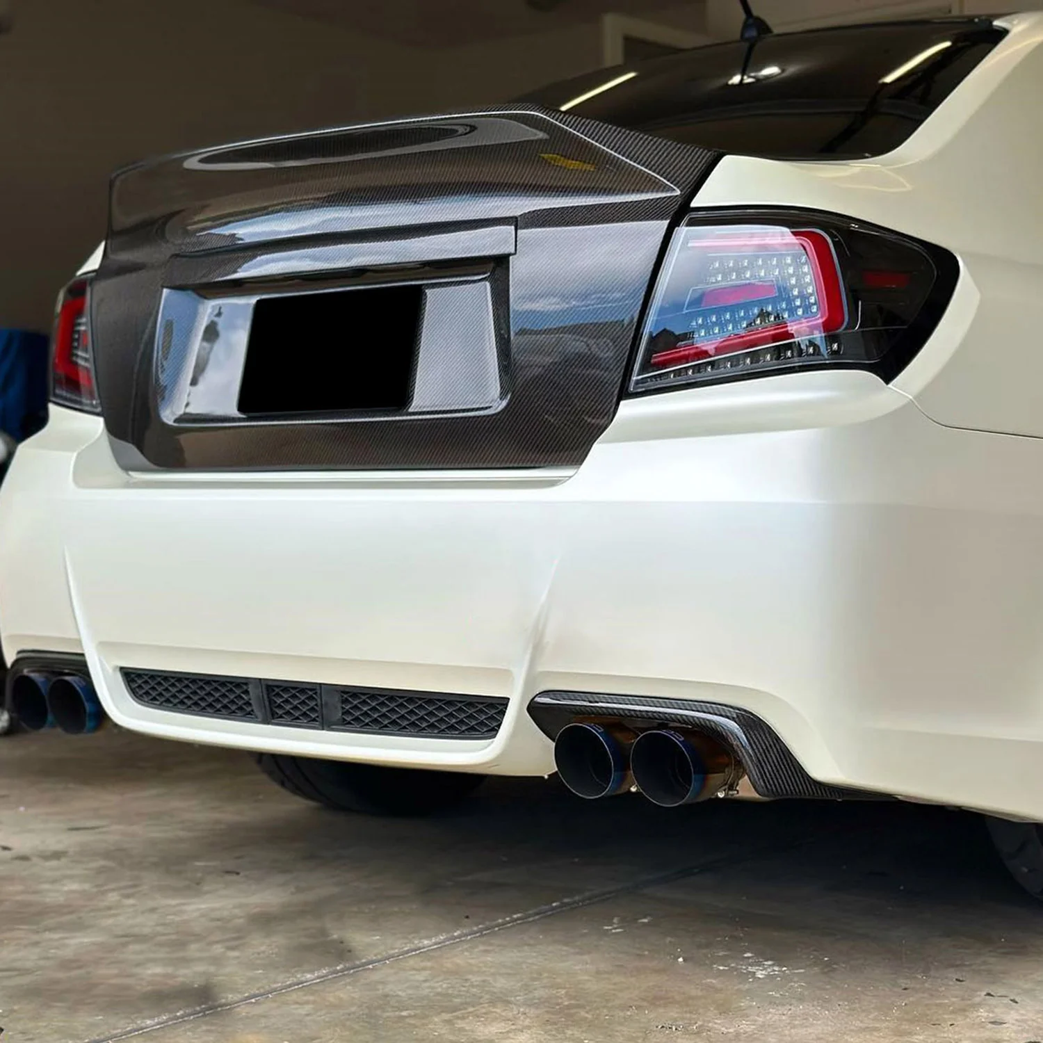 2008-2014 Subaru Impreza WRX/STI LED Turn Signal Tail lights Jet Black/Clear - Image 10