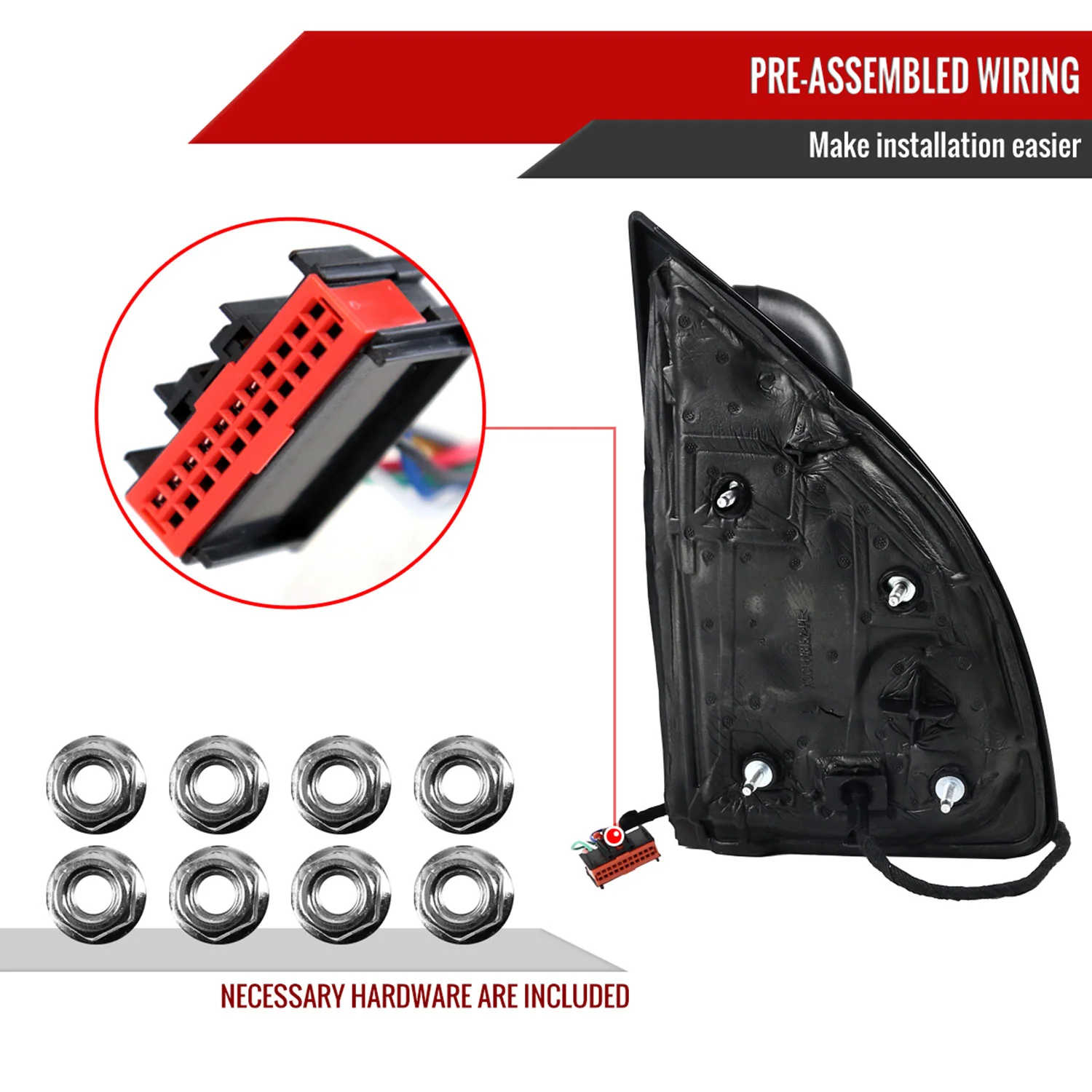 2008-2016 Ford F-250/350/450/550 Heated Towing Mirrors Smoke & Turn Signal - Image 7