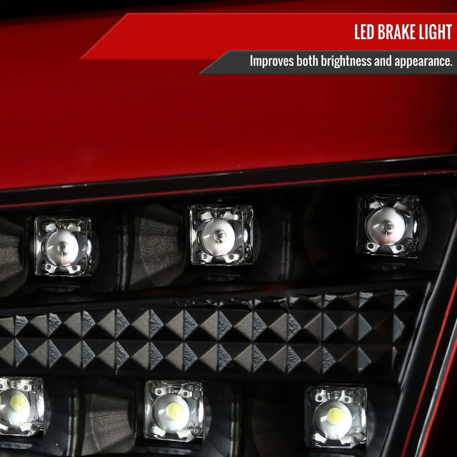 2008-2017 Mitsubishi Lancer / Lancer EVO X Red Bar LED Tail Lights Black/Red - Image 4