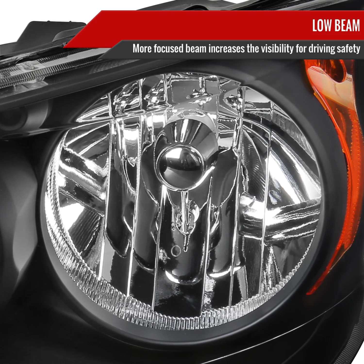 2008-2018 Dodge Grand Caravan Chrysler Town & Country Factory Headlights Black - Image 3