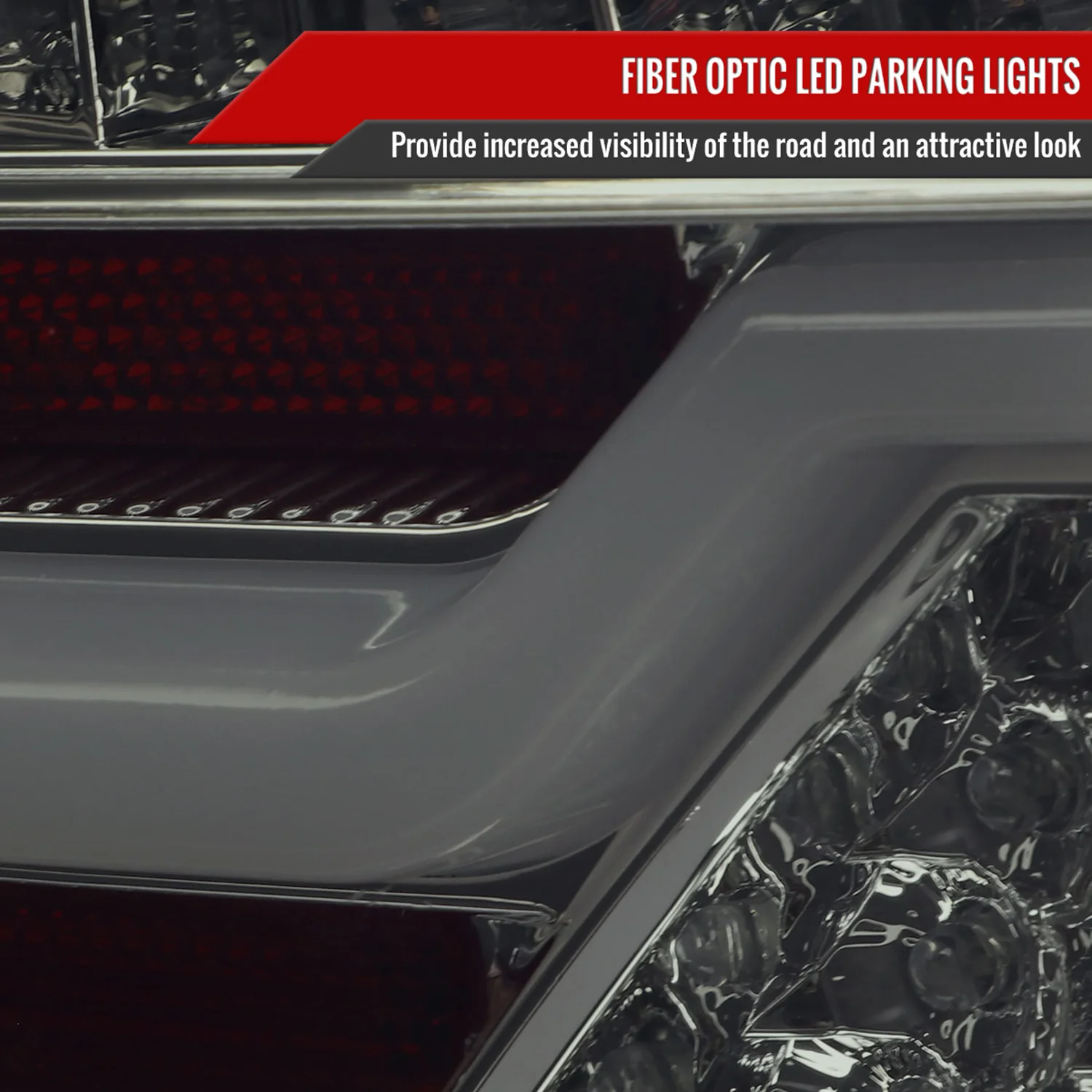 2009-2011 BMW E90 3-Series 4Dr Sedan Red LED Tail Light Chrome/Smoke Lens - Image 3