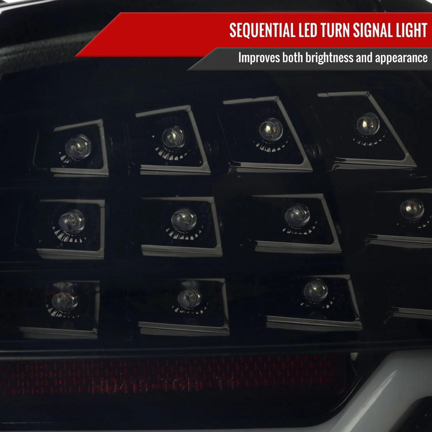 2009-2011 BMW E90 3-Series 4Dr Sedan Red LED Tail Light Glossy Black/Clear - Image 4