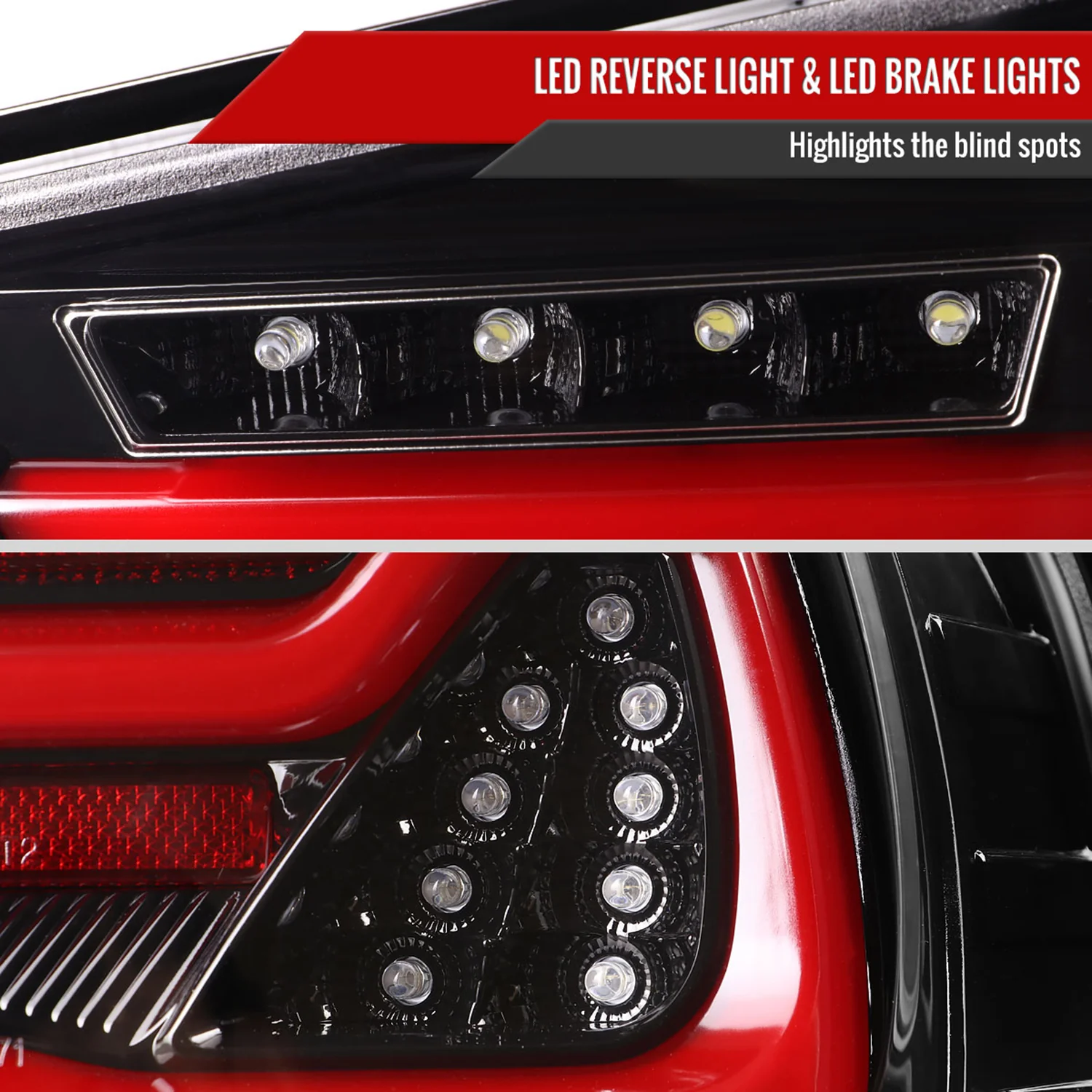 2009-2011 BMW E90 3-Series 4Dr Sedan Red LED Tail Light Jet Black/Clear Lens - Image 5