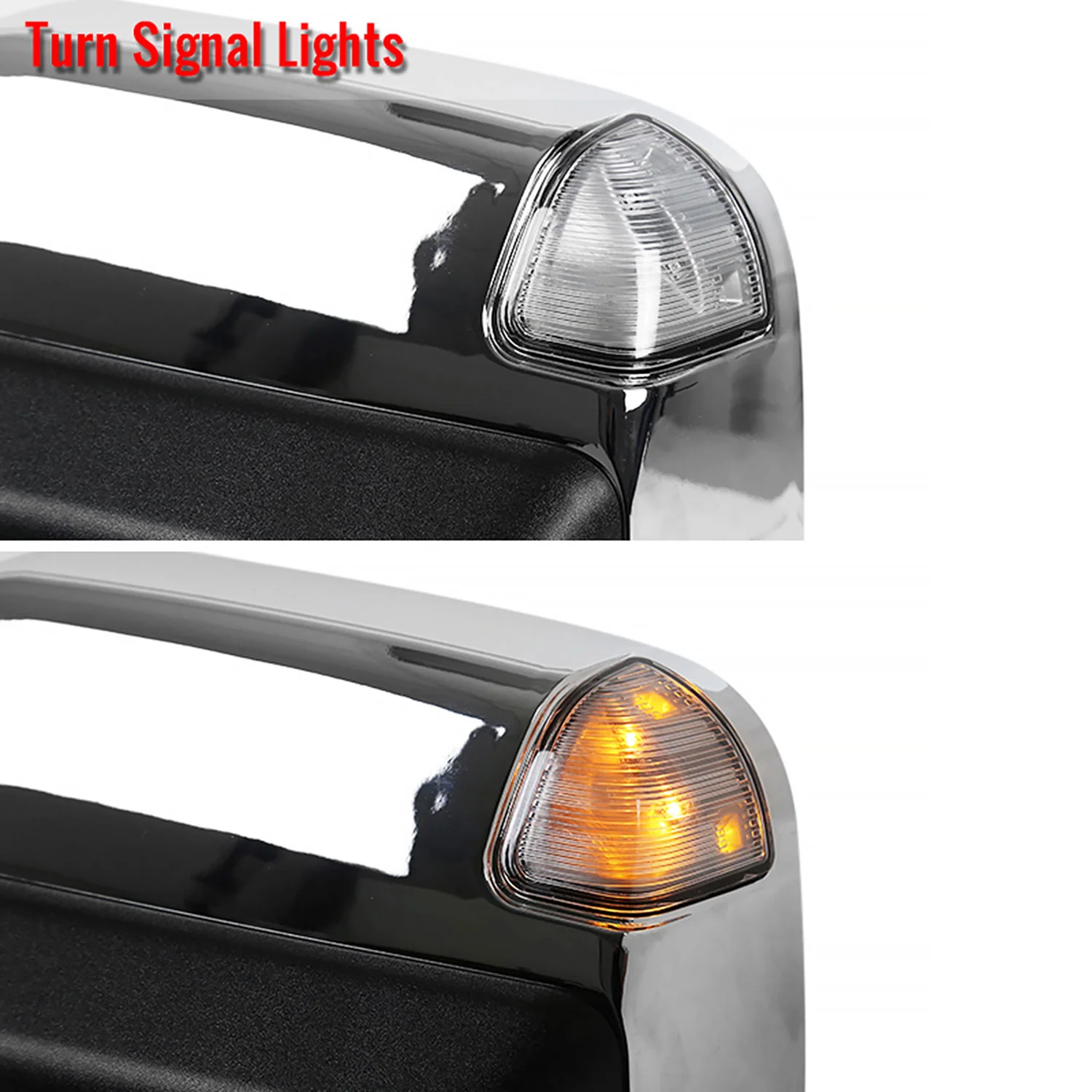 2009-2012 Dodge RAM 1500 Foldable Heated & Manual Chrome Towing Mirrors Clear - Image 4