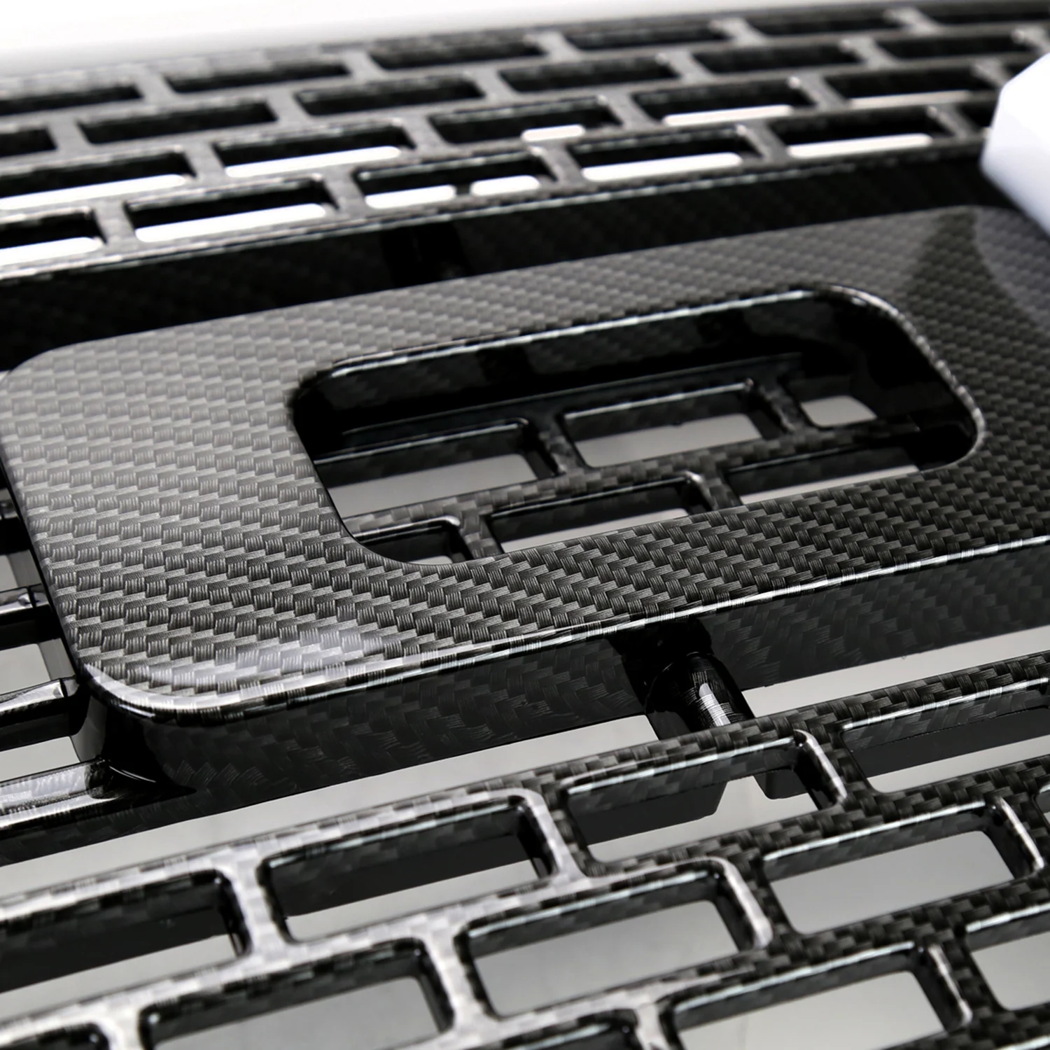 2009-2014 Ford F-150 Carbon Fiber Look Raptor Mesh Grille w/LED Light Bar - Image 5