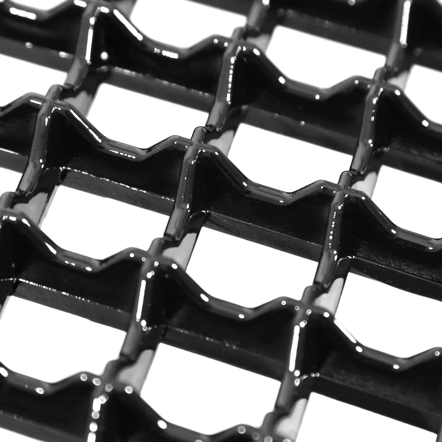 2009-2014 Ford F-150 Glossy Black ABS Mesh Grille - Image 4