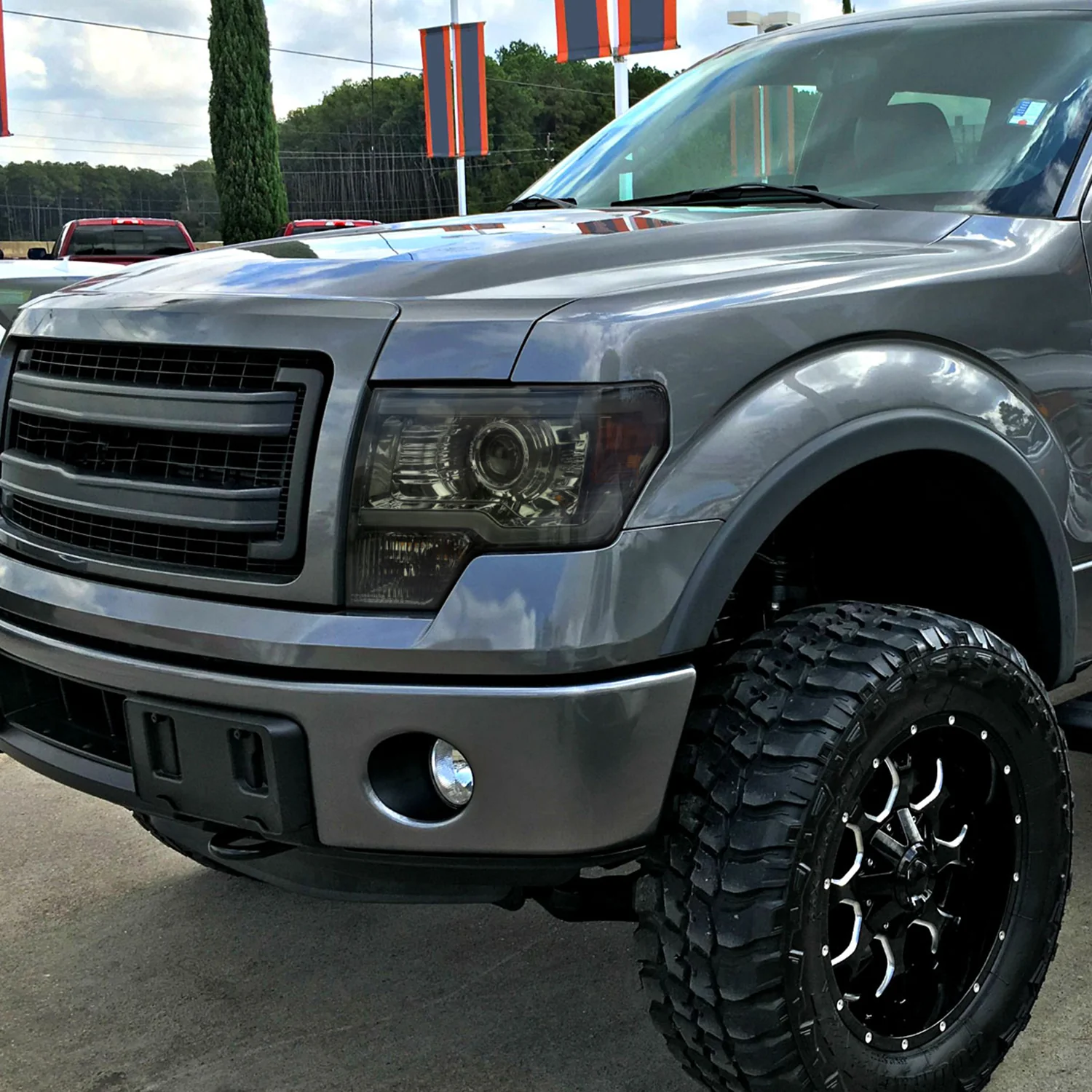 2009-2014 Ford F-150 LED Strip Projector Headlights Chrome/Smoke Lens - Image 10