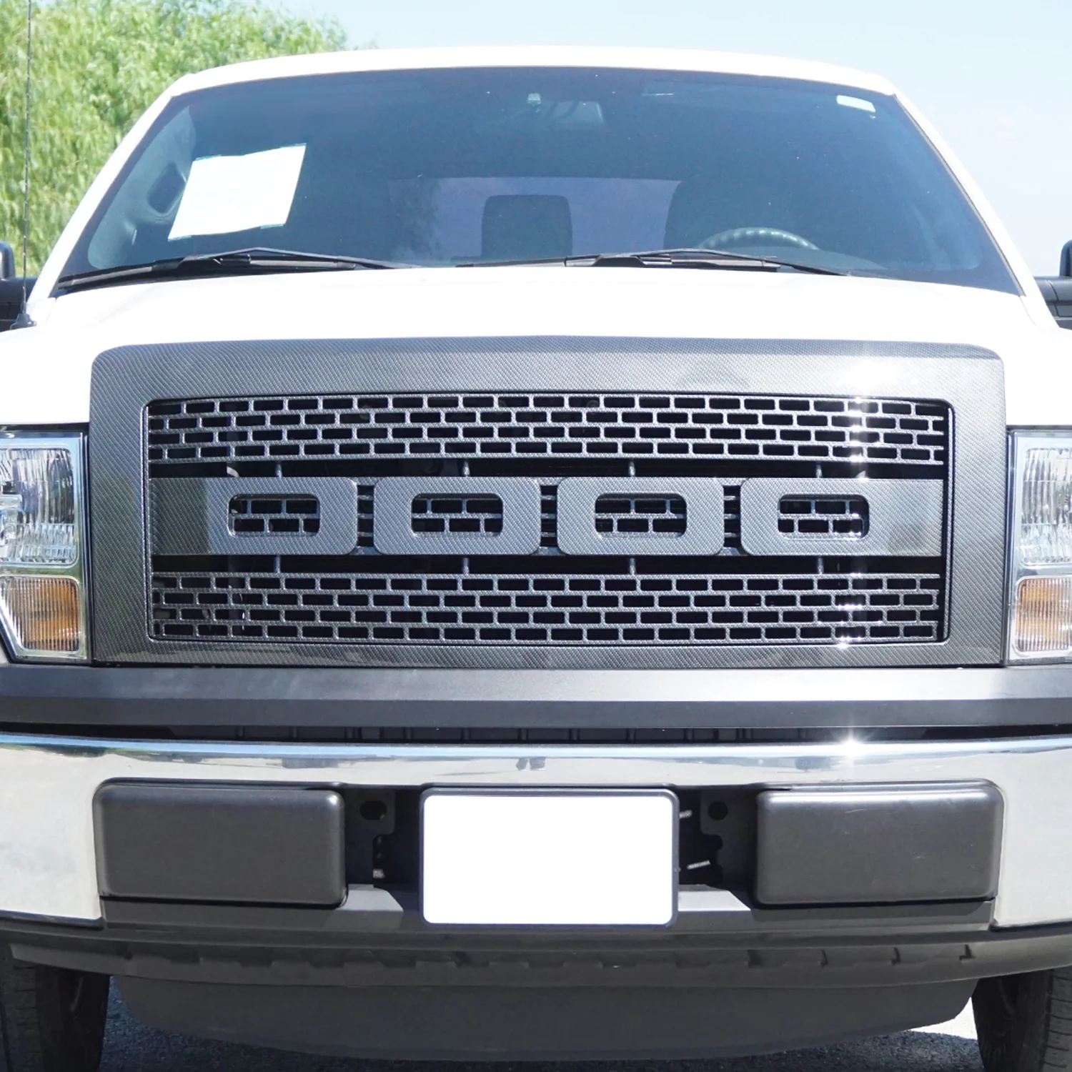2009-2014 Ford F-150 Raptor Style Carbon Fiber Look ABS Grille - Image 9