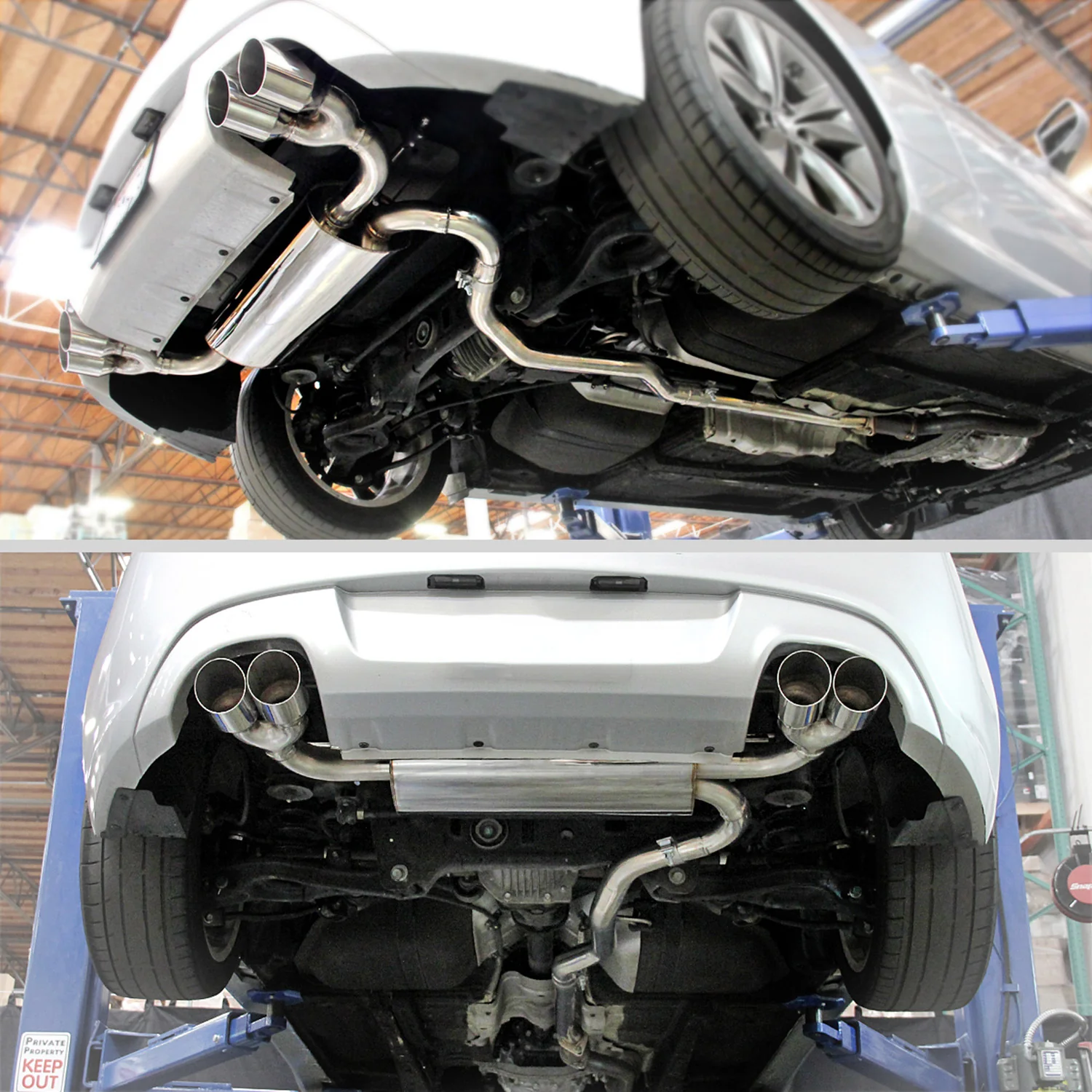 2009-2014 Hyundai Genesis Coupe 2.0T Catback Exhaust System w/ Quad Tips - Image 9