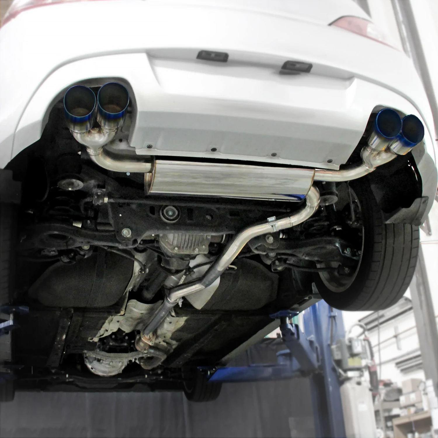 2009-2014 Hyundai Genesis Coupe 2.0T T-304 Steel Catback Exhaust Burnt Tip - Image 10