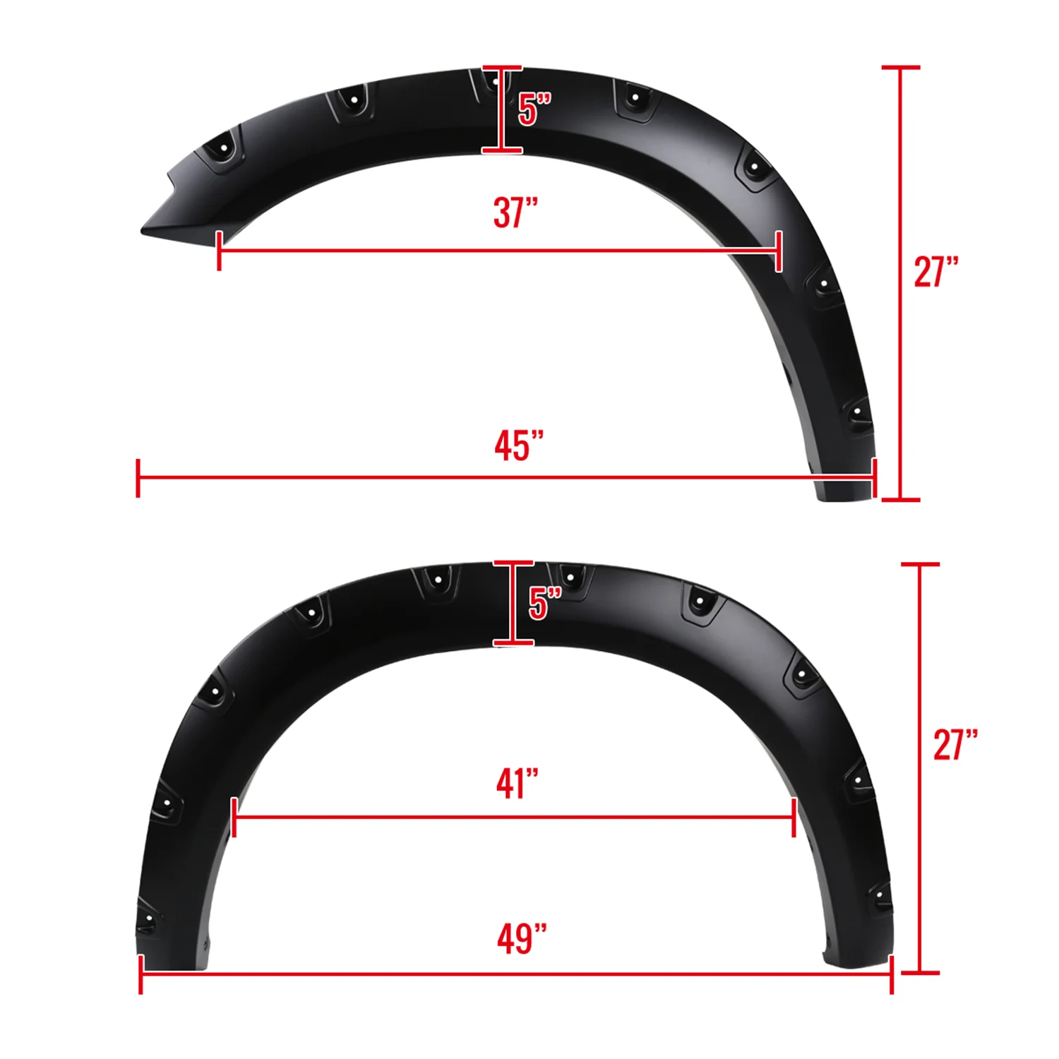2009-2018 Dodge RAM 1500 / 2019-2021 Dodge RAM Classic Fender Flares Protector - Image 2