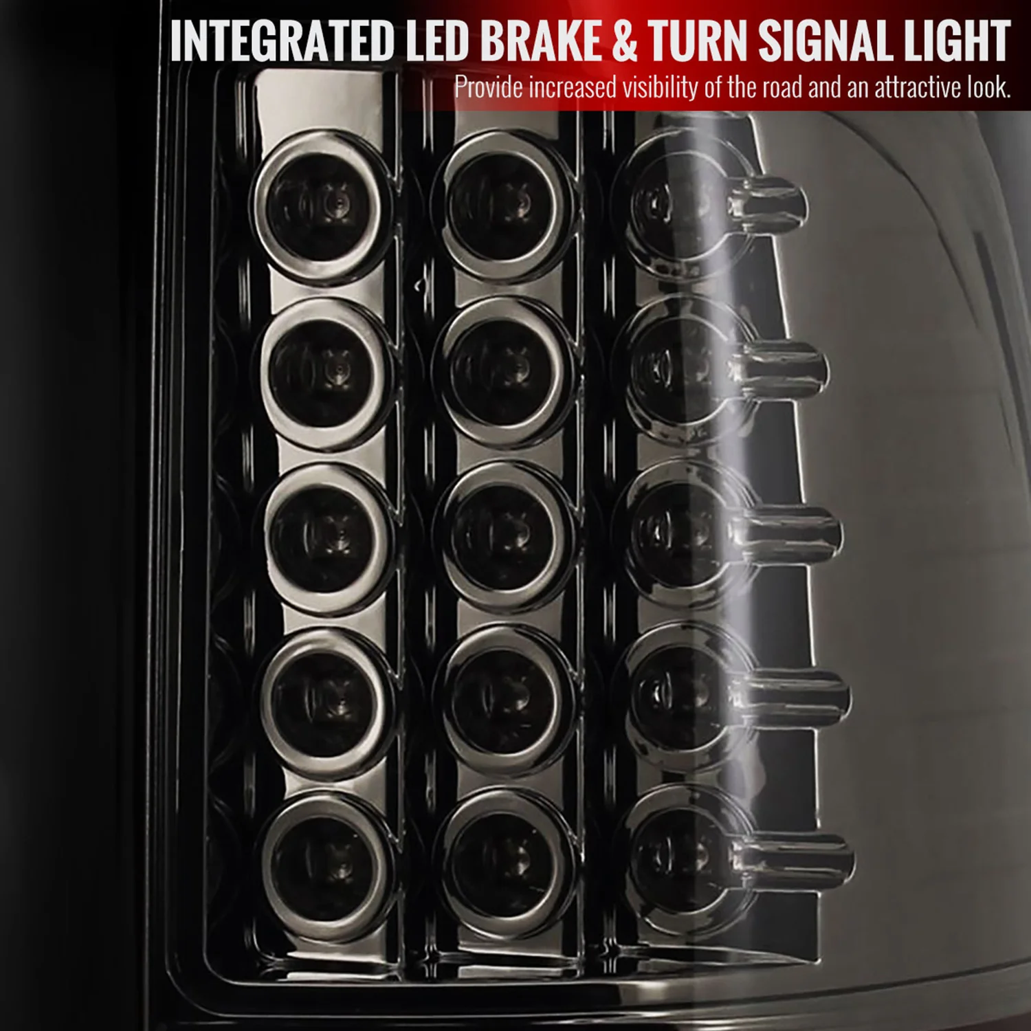 2009-2018 Dodge RAM 1500 2500 3500 LED Tail Lights Chrome/Smoke - Image 3