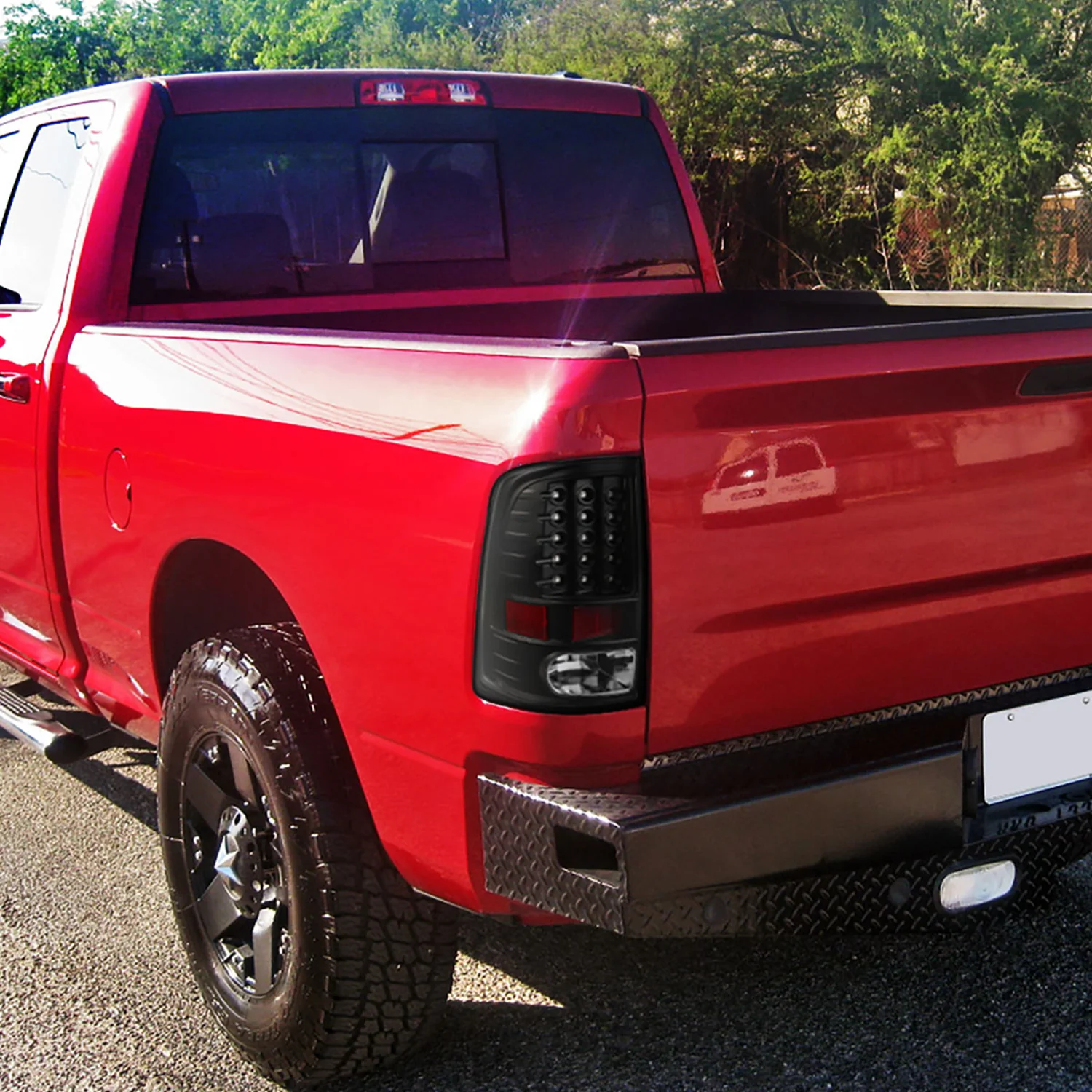 2009-2018 Dodge RAM 1500 2500 3500 LED Tail Lights - V2 Matt Black - Image 10