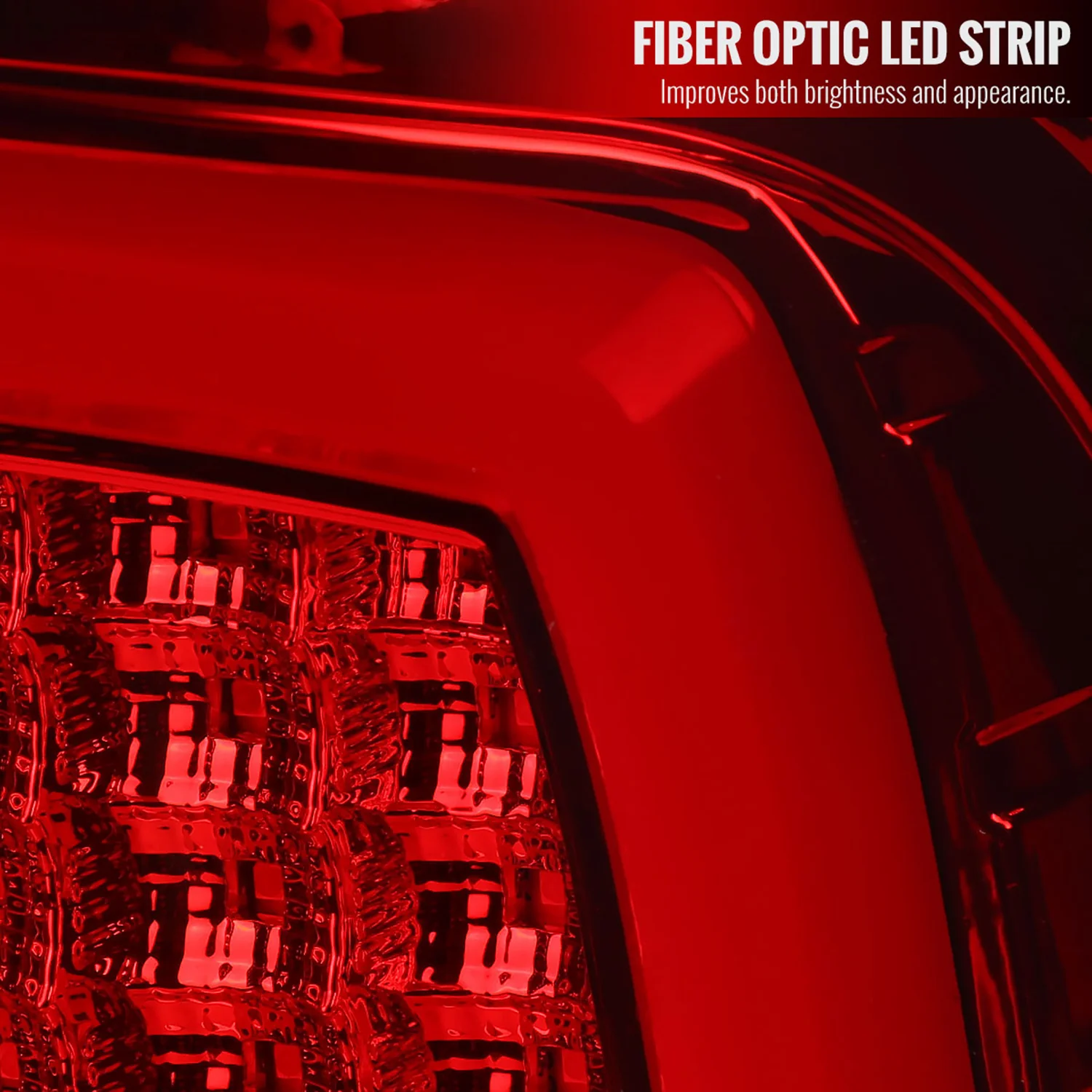 2009-2018 Dodge RAM 1500 2500 3500 White Bar LED Tail Lights Chrome/Red - Image 3