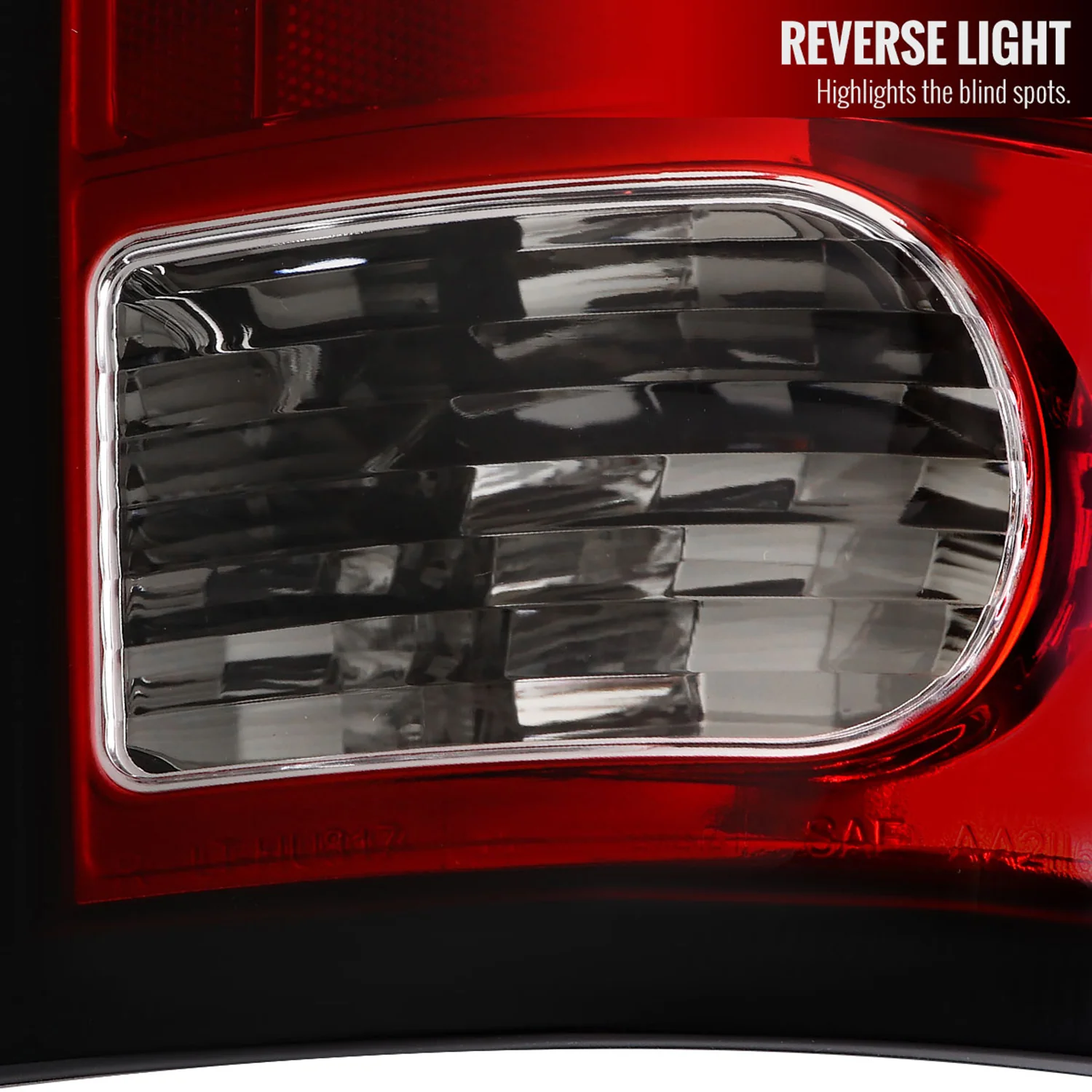 2009-2018 Dodge RAM 1500 2500 3500 White Bar LED Tail Lights Chrome/Red - Image 5