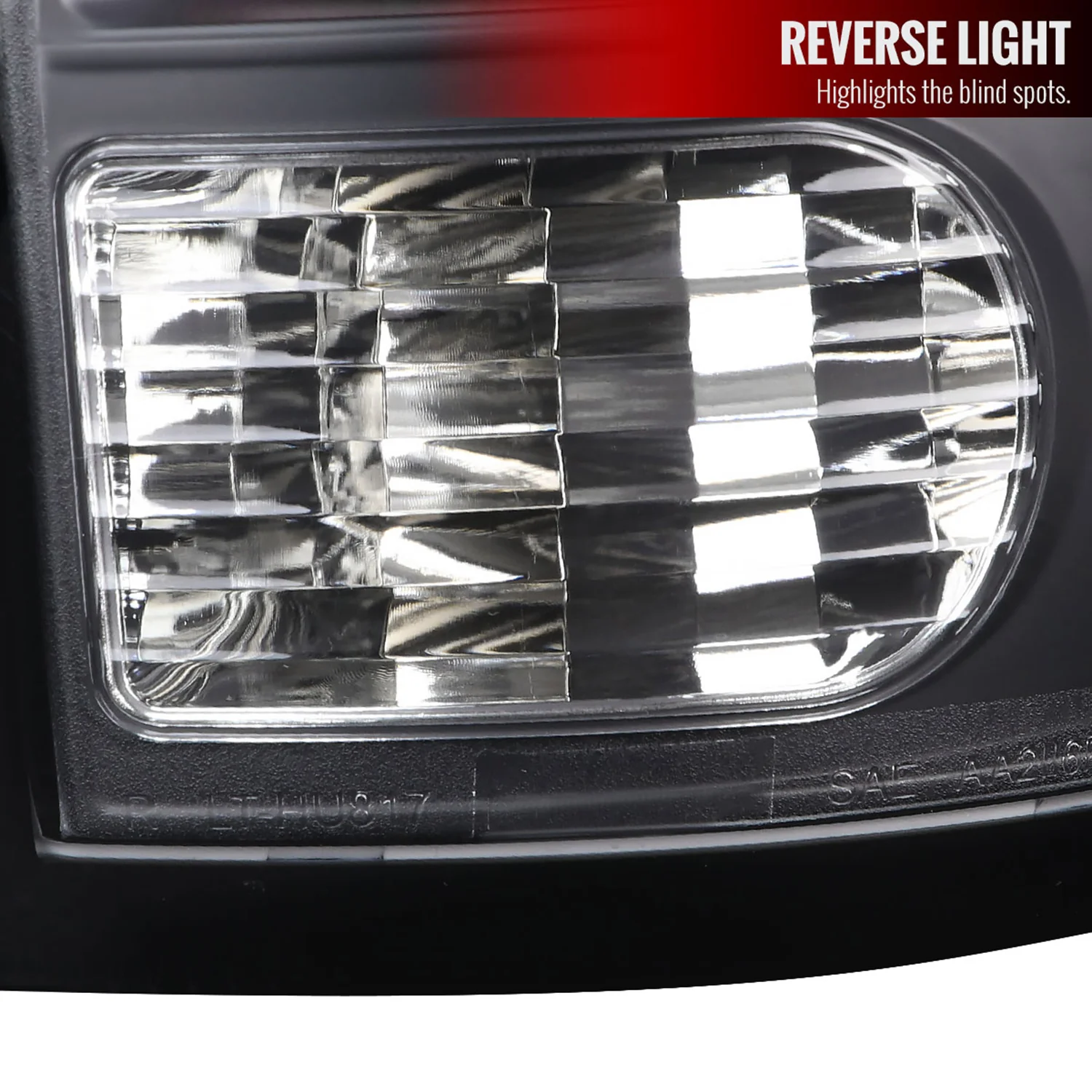 2009-2018 Dodge RAM 1500 2500 3500 White Bar LED Tail Lights Matt Black - Image 4