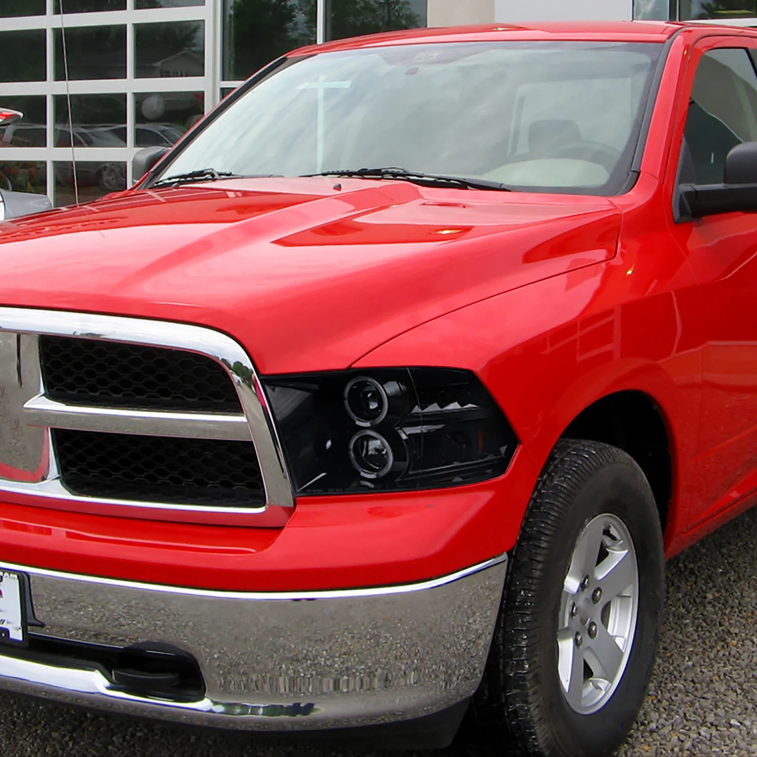 2009-2018 Dodge RAM 1500 / RAM 2500 3500 Dual Halo Headlights Smoke - Image 10