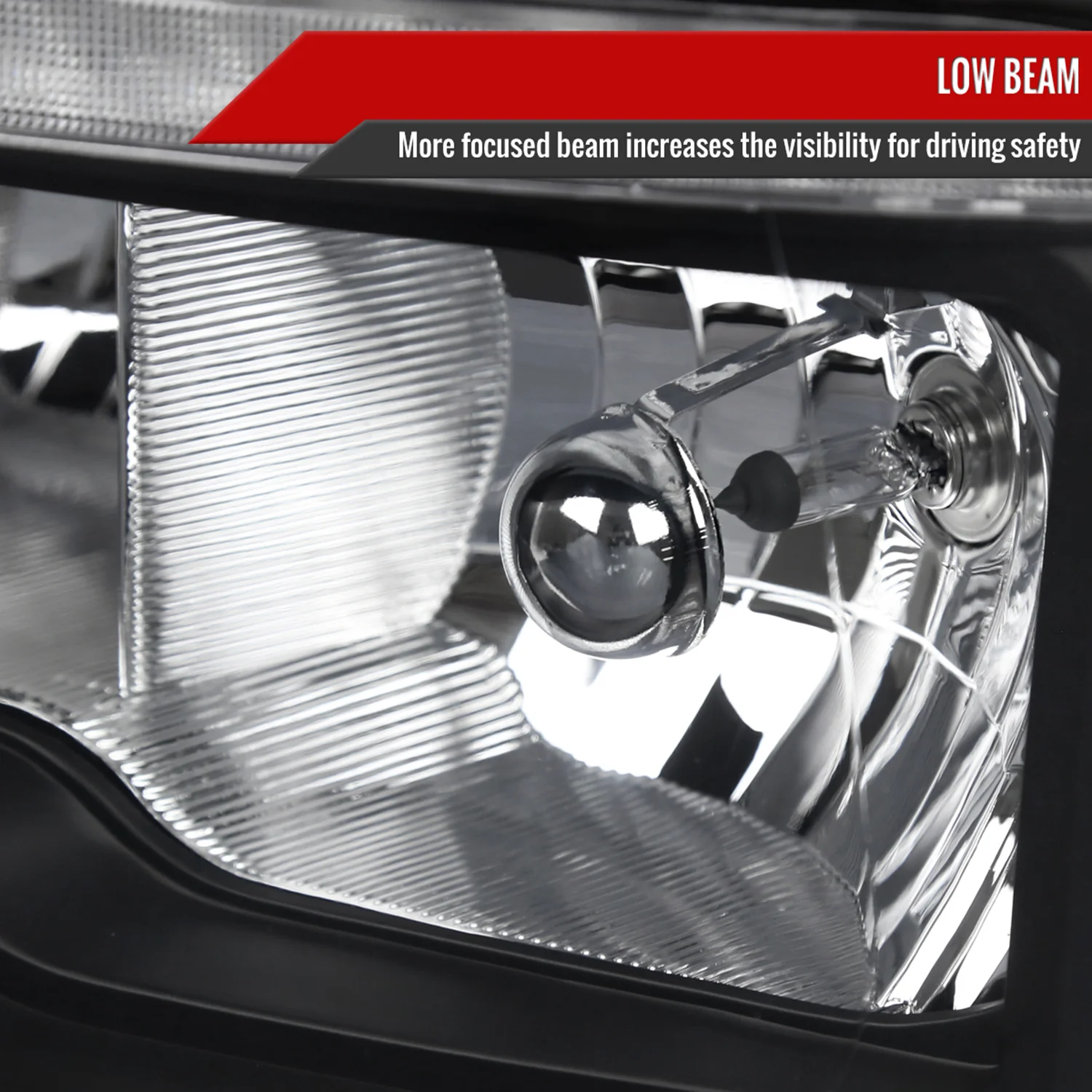 2009-2018 Dodge RAM 1500 RAM 2500 3500 Dual LED Bar Factory Headlights Black - Image 3