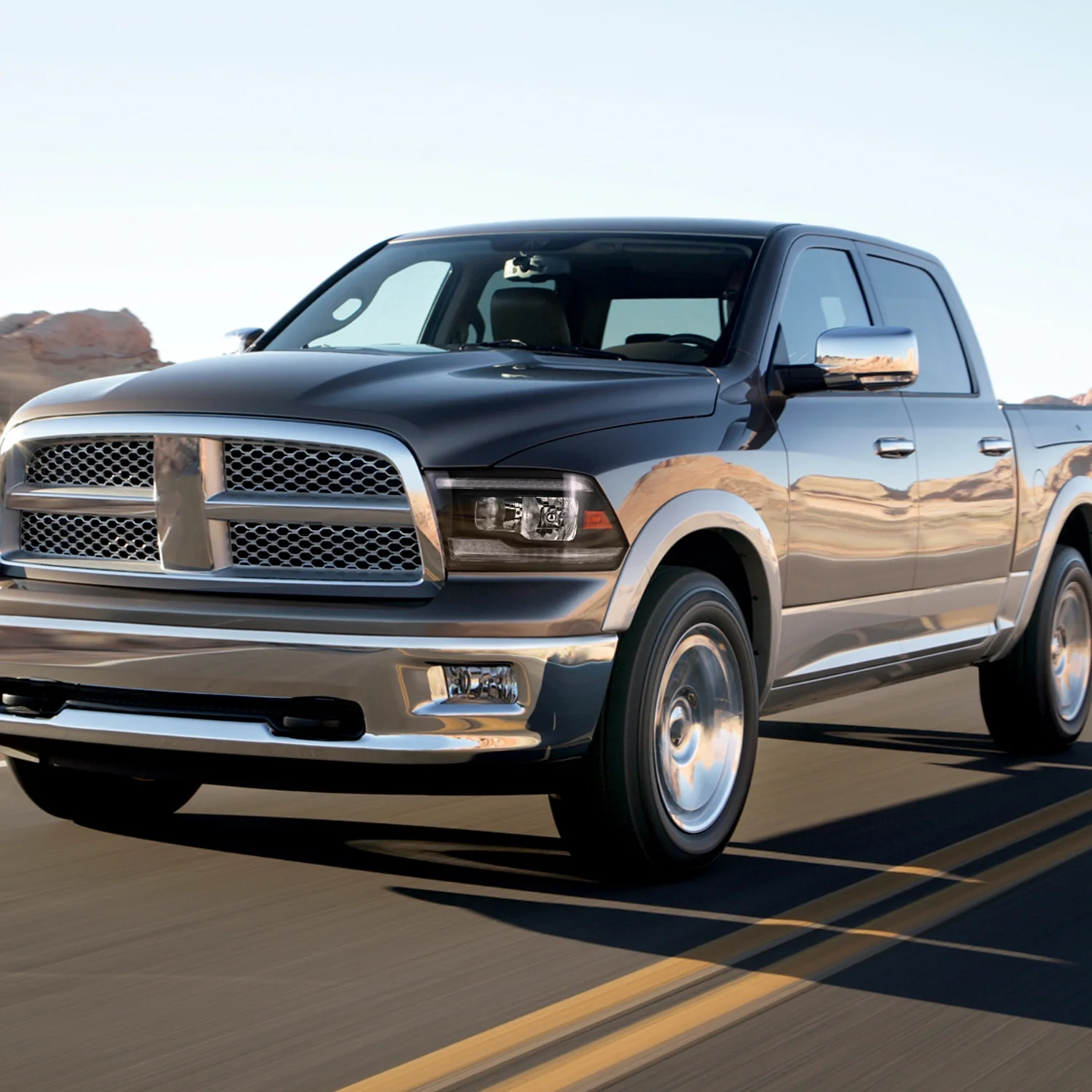 2009-2018 Dodge RAM 1500 RAM 2500 3500 Dual LED Bar Factory Headlights Black - Image 9