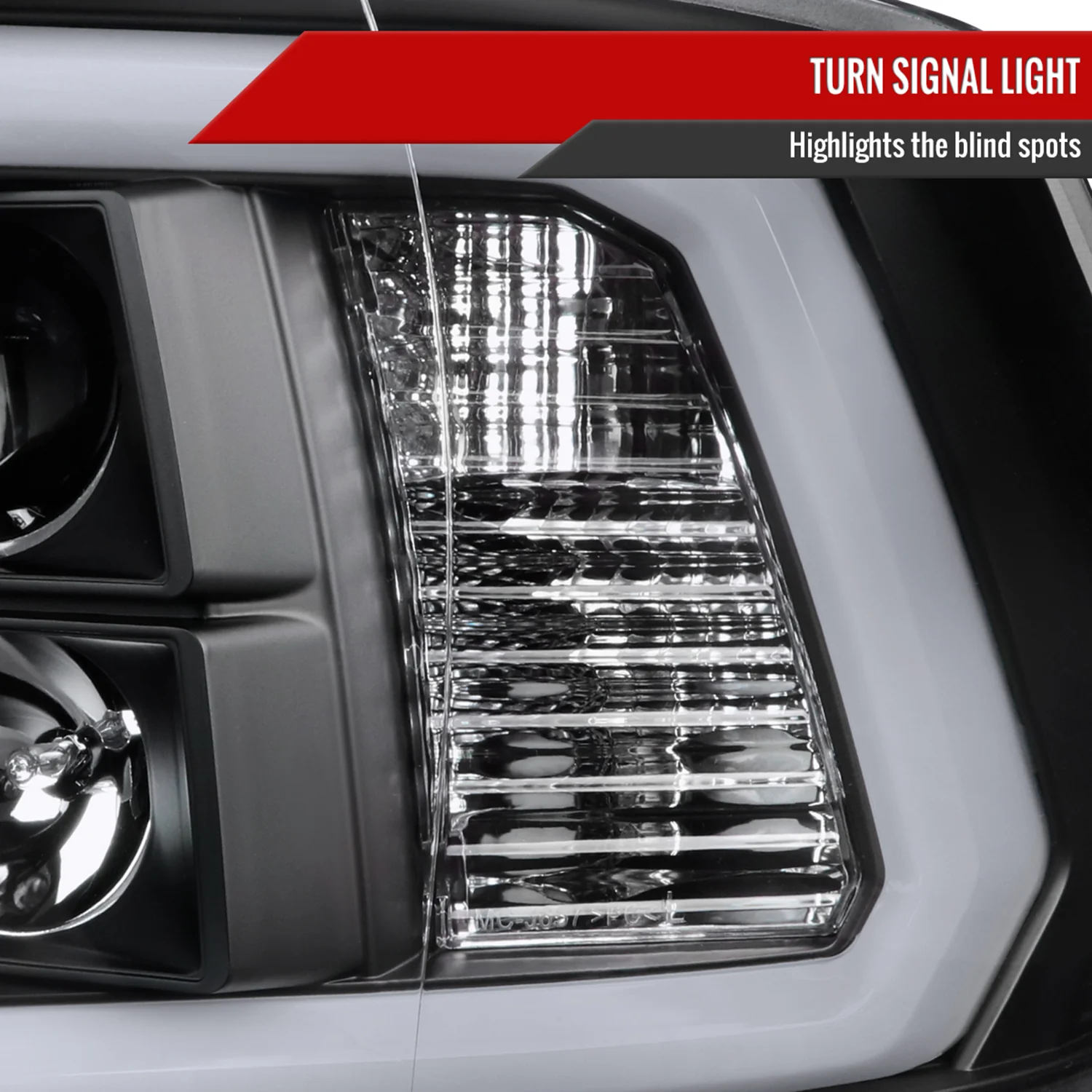 2009-2018 Dodge RAM 1500 / RAM 2500 3500 LED C-Bar Headlights Black - Image 6