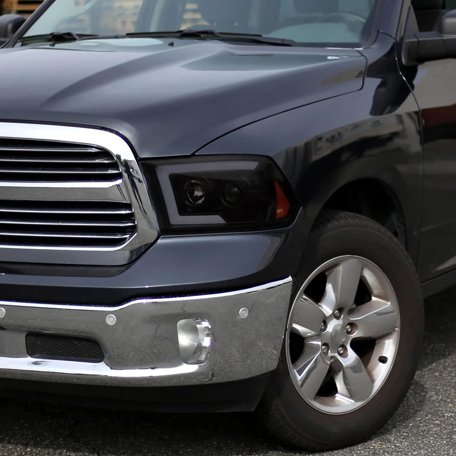 2009-2018 Dodge RAM 1500 / RAM 2500 3500 LED C-Bar Headlights Smoke - Image 10