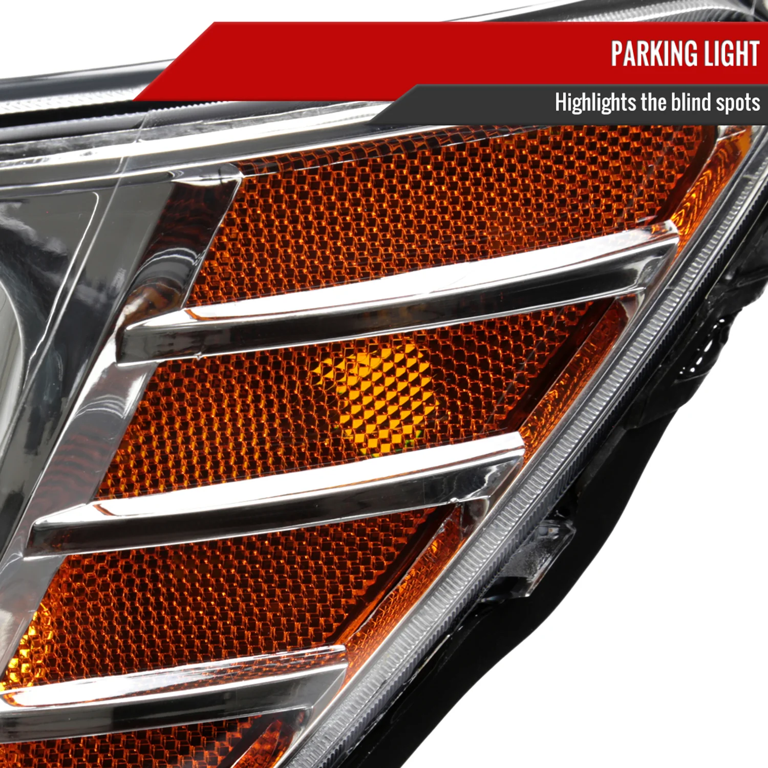 2009-2020 Dodge Journey Factory Style Headlights Chrome Housing/Clear Lens - Image 6