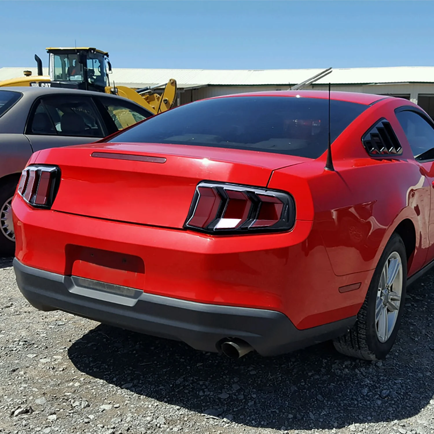 2010-2012 Ford Mustang Sequential LED Tail Lights Jet Black/Clear Lens - Image 10
