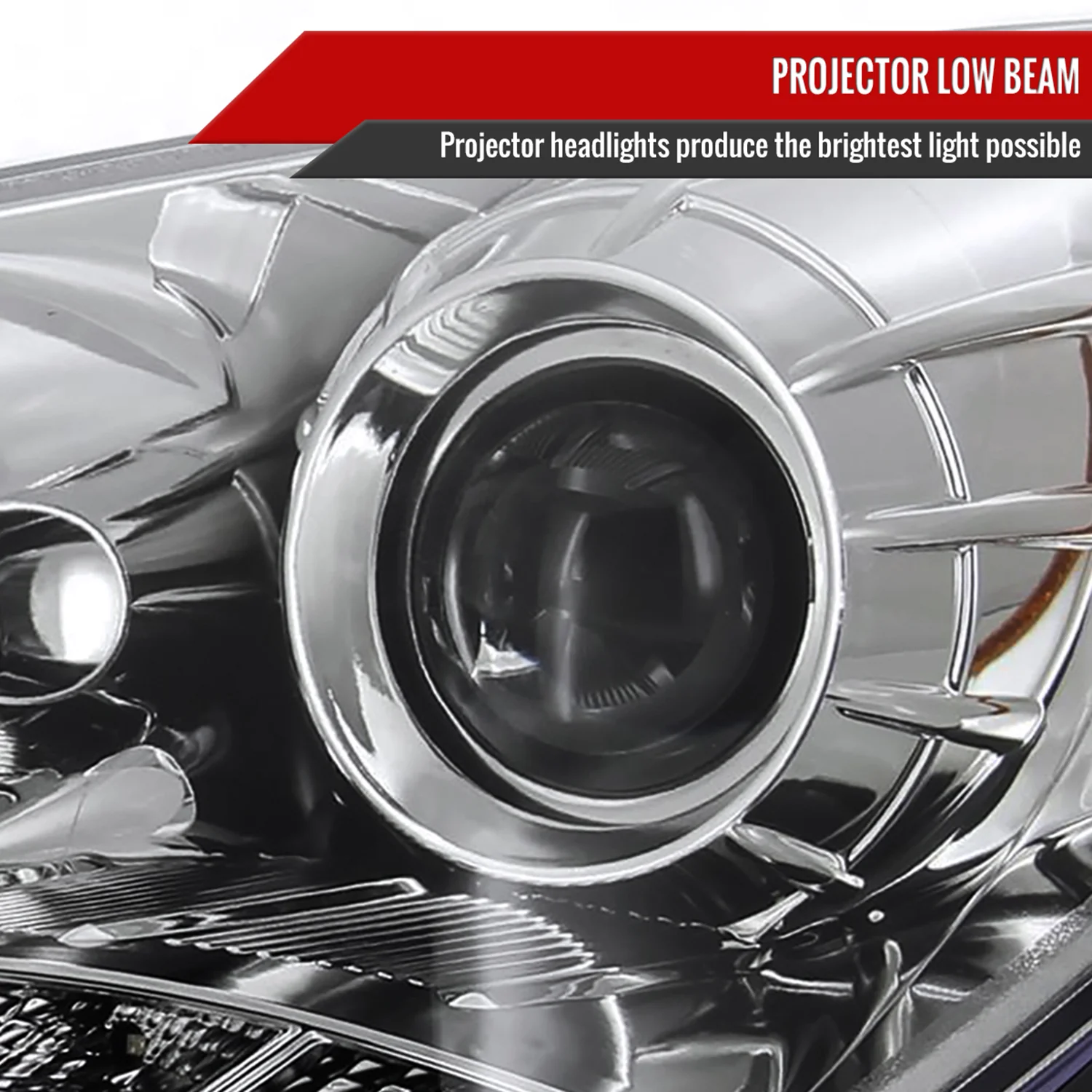 2010-2012 Hyundai Genesis Coupe Projector Headlights SMD LED Light Chrome - Image 4