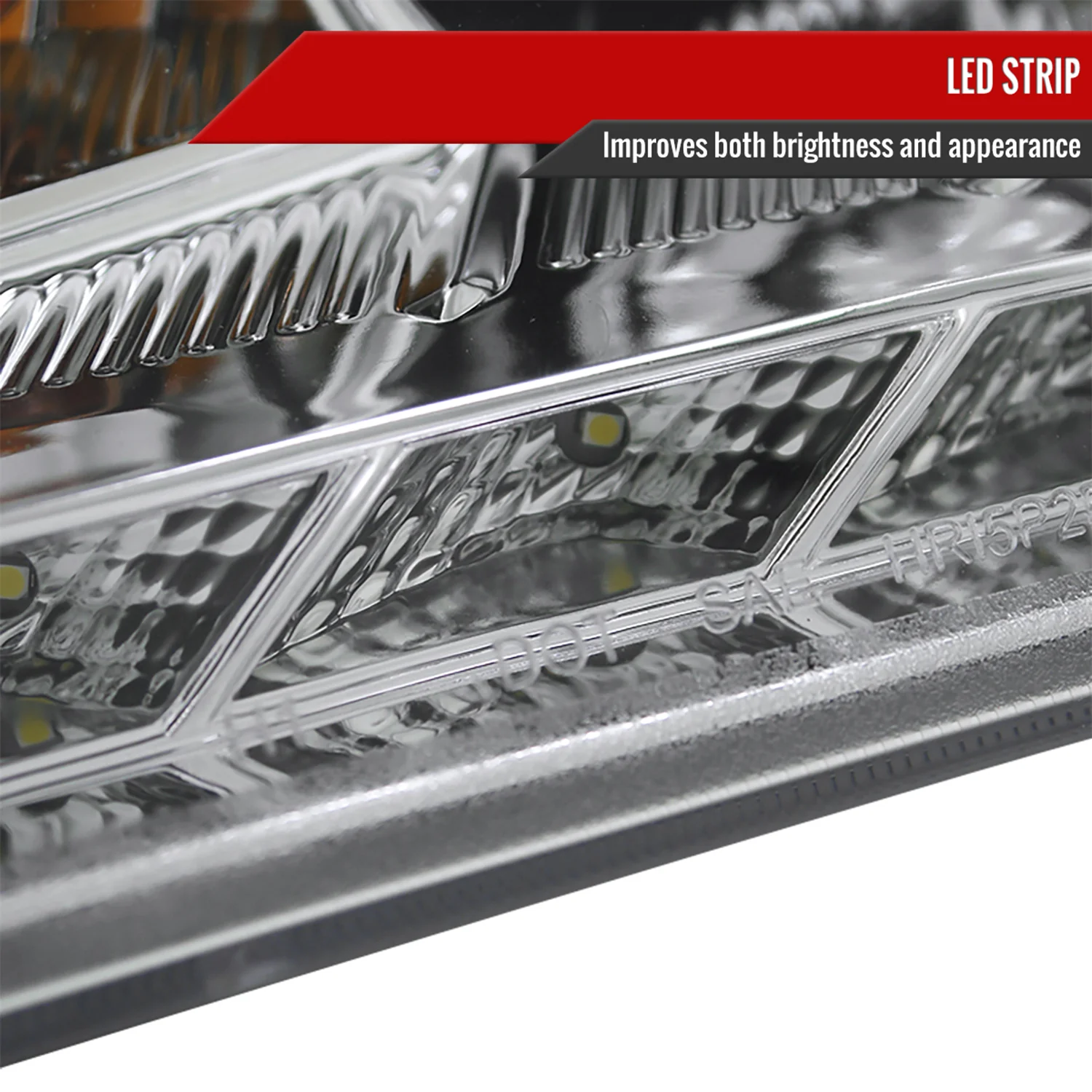 2010-2012 Hyundai Genesis Coupe Projector Headlights SMD LED Light Chrome - Image 6