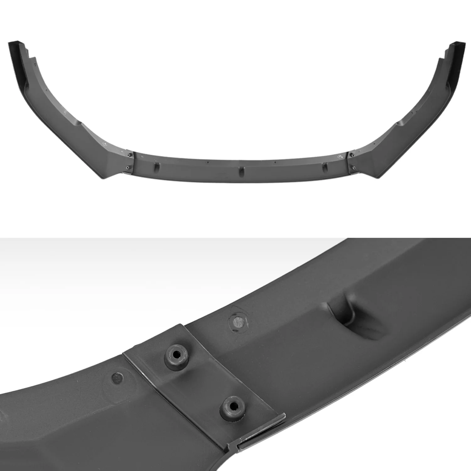 2010-2013 VW Golf/GTI Glossy Black 3Pcs Front Bumper Lip Splitter Kit - Image 6