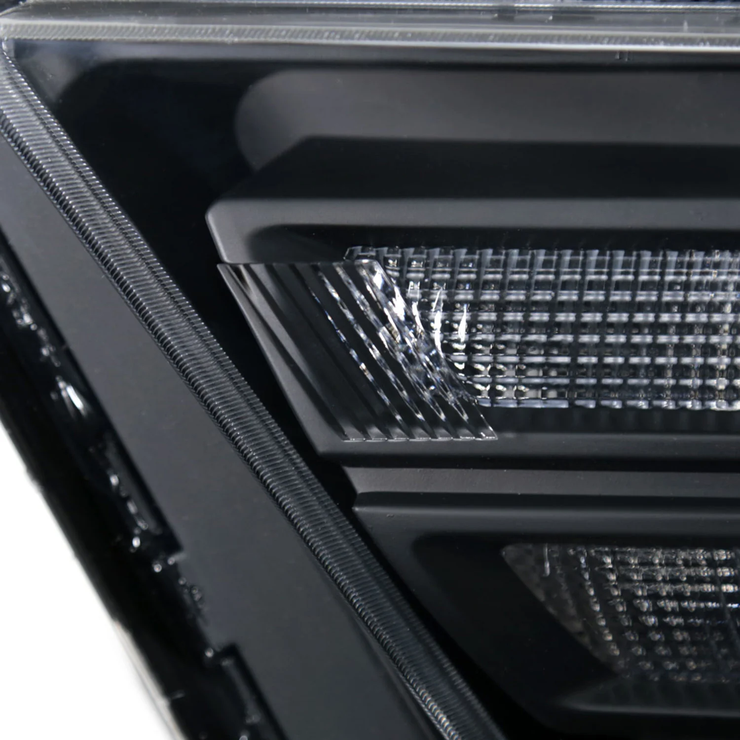 2010-2014 Ford Mustang Retrofit Style Projector Headlights Matte Black/Clear - Image 6