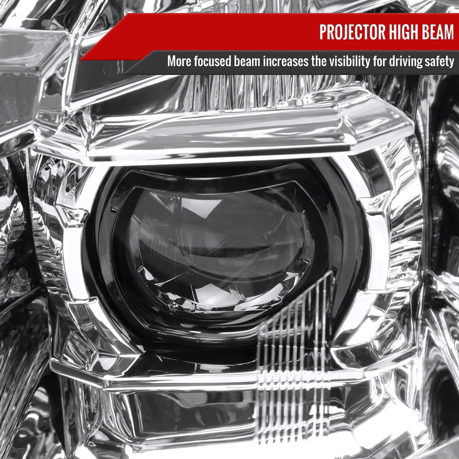 2010-2016 Cadillac SRX Full Sequential LED DRL Projector Headlights Chrome - Image 5