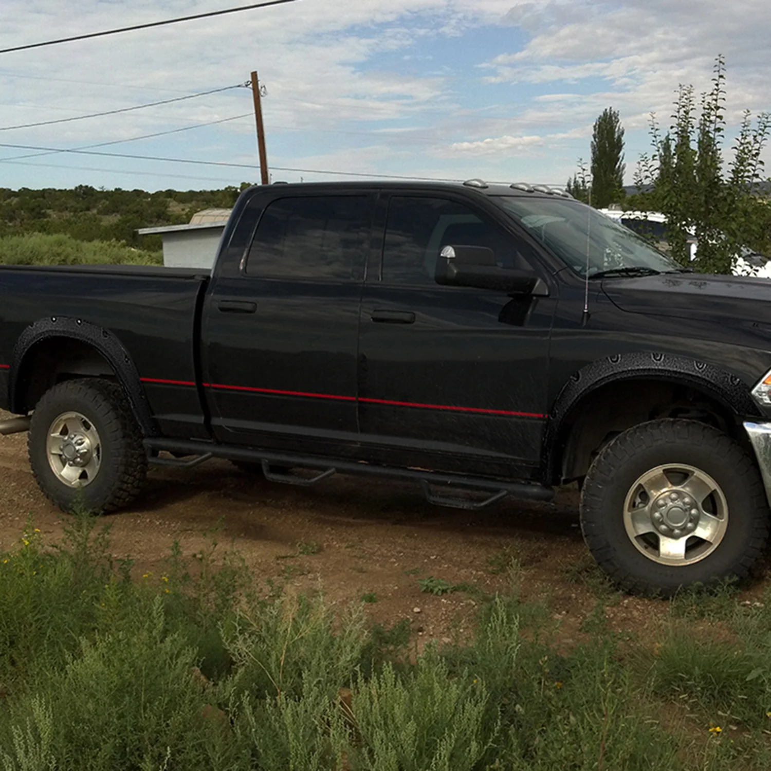 2010-2017 Dodge RAM 2500/3500 Textured Rivet Style Fender Flares - Image 10