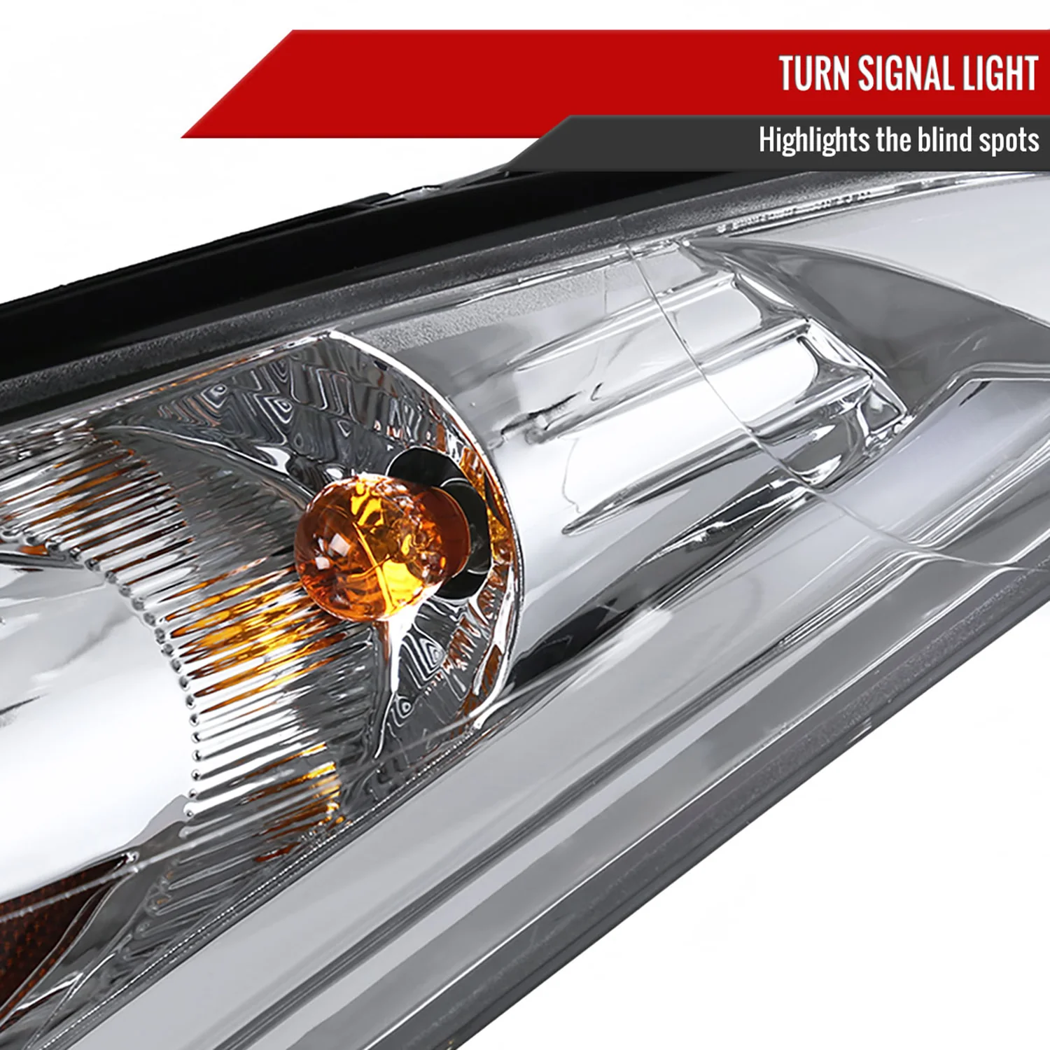 2011-2013 Hyundai Elantra LED Bar Projector Headlights Chrome/Clear Lens - Image 4