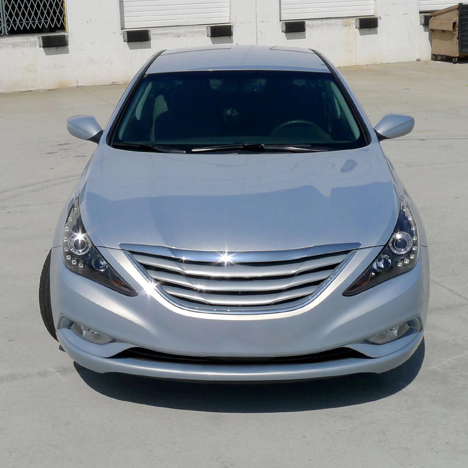 2011-2014 Hyundai Sonata Projector Headlights SMD LED Light Strip Matt Black - Image 10