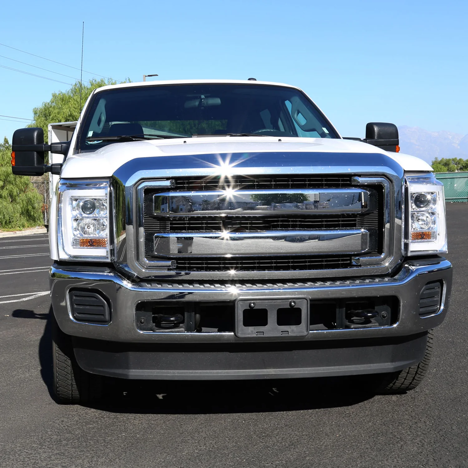 2011-2016 F-250/F-350/F-450/F-550 LED C-Bar Projector Headlights Chrome/Clear - Image 10