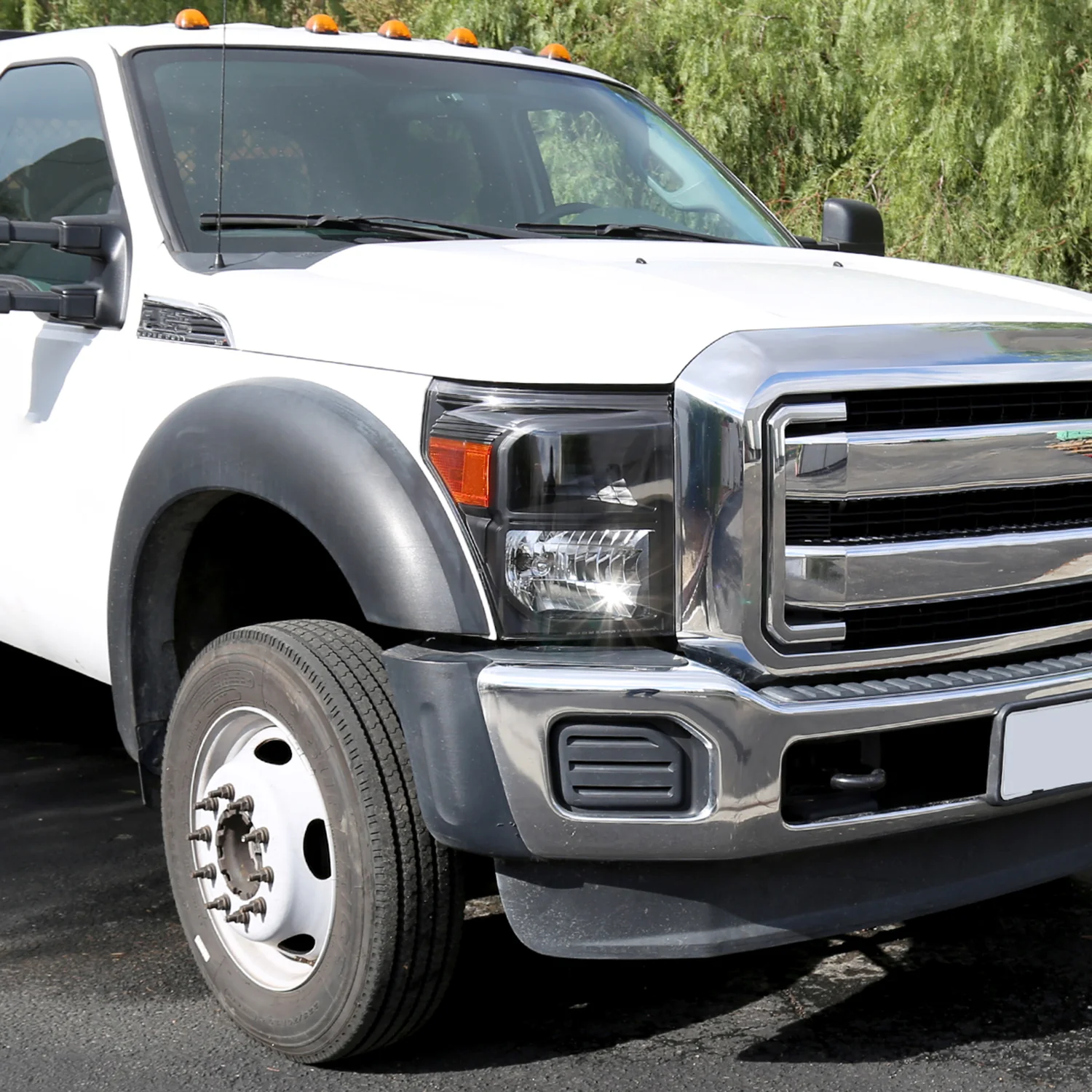 2011-2016 Ford F-250/350/450/550 SuperDuty Factory Headlights Amber Reflectors - Image 9