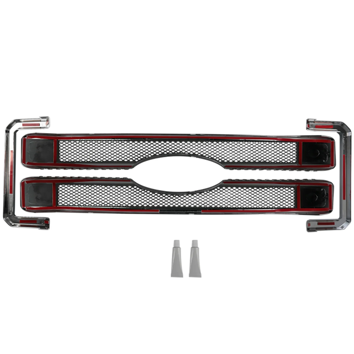 2011-2016 Ford F-250/350/450/550 SuperDuty Platinum Chrome ABS Grille Overlay - Image 9