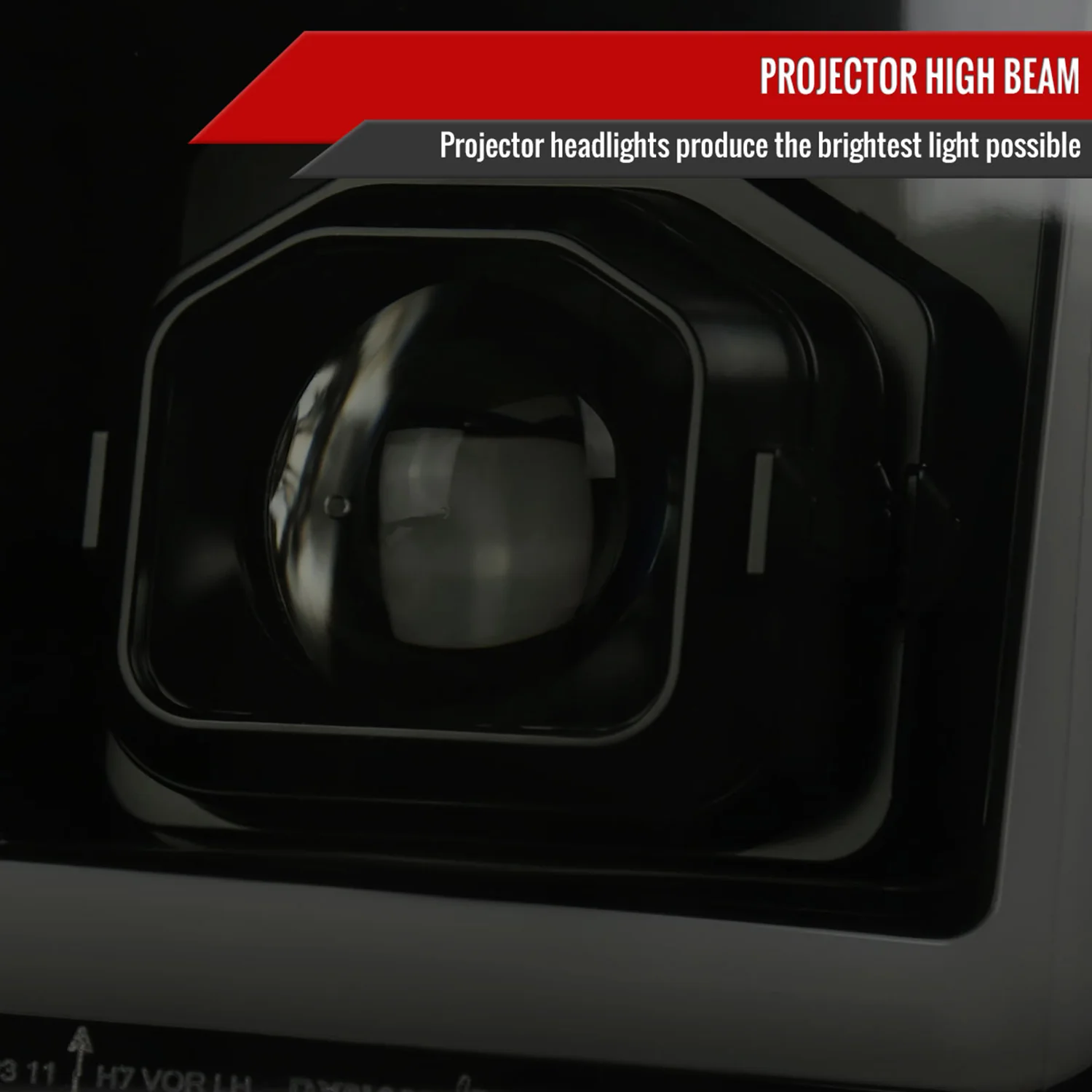 2011-2016 Ford F-250 F-350 F-450 F-550 LED CBar Projector Headlights Smoke - Image 5