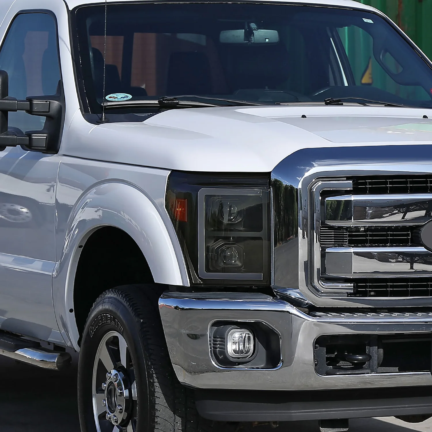 2011-2016 Ford F-250 F-350 F-450 F-550 LED CBar Projector Headlights Smoke - Image 9