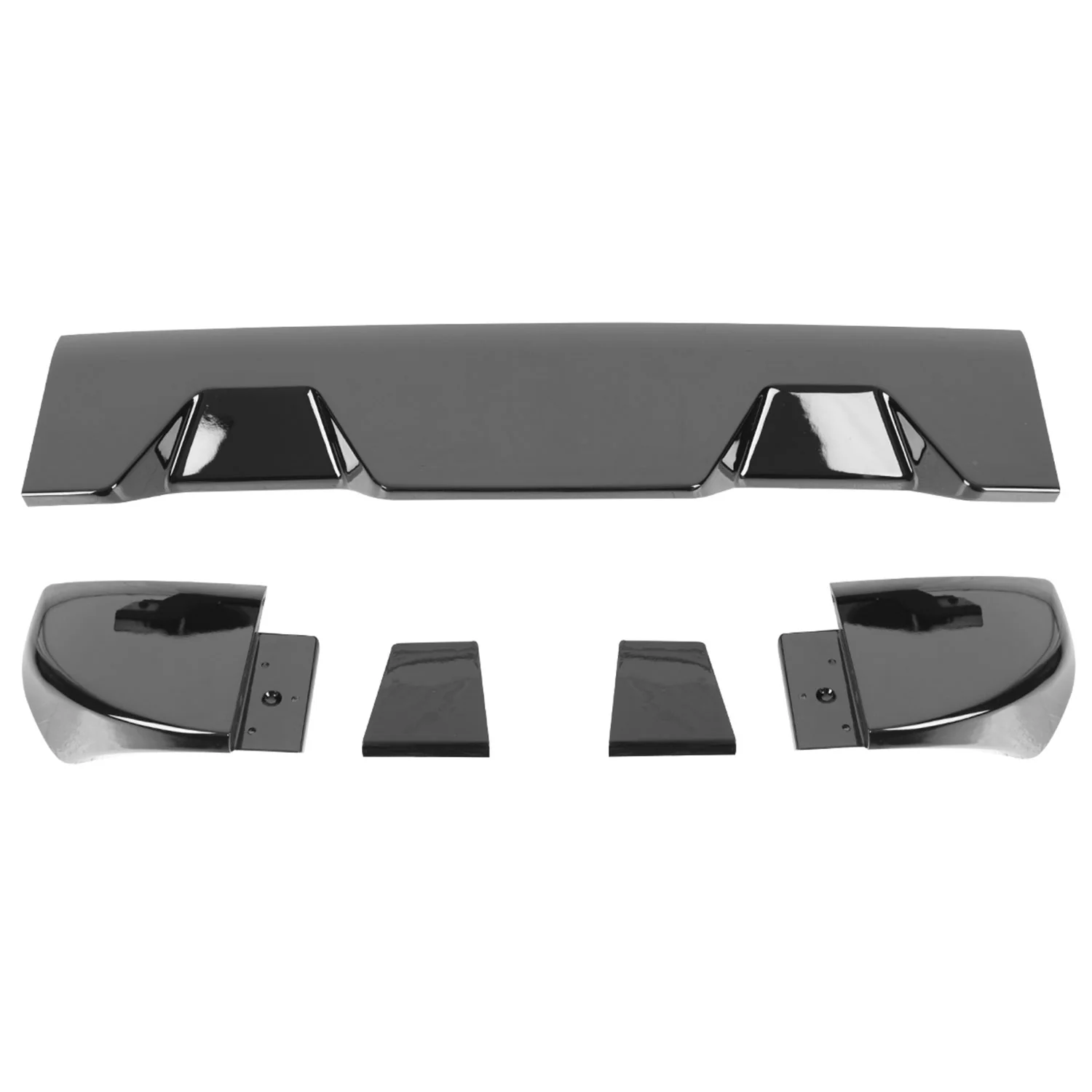 2011-2016 Ford F-250/F-350/F-450 Rear Roof Glossy Black Truck Spoiler Wing Kit - Image 3