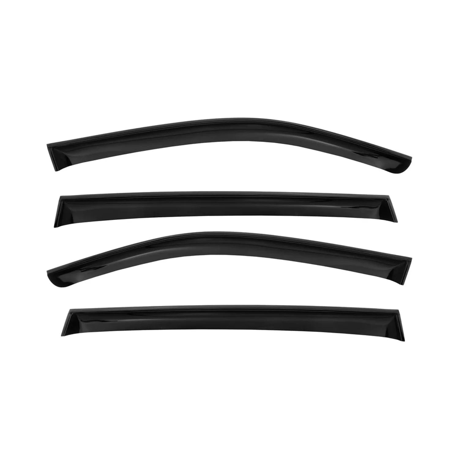2011-2018 VW Touareg Window Visor Vent Rain Deflector 4Pcs Smoke - Image 2