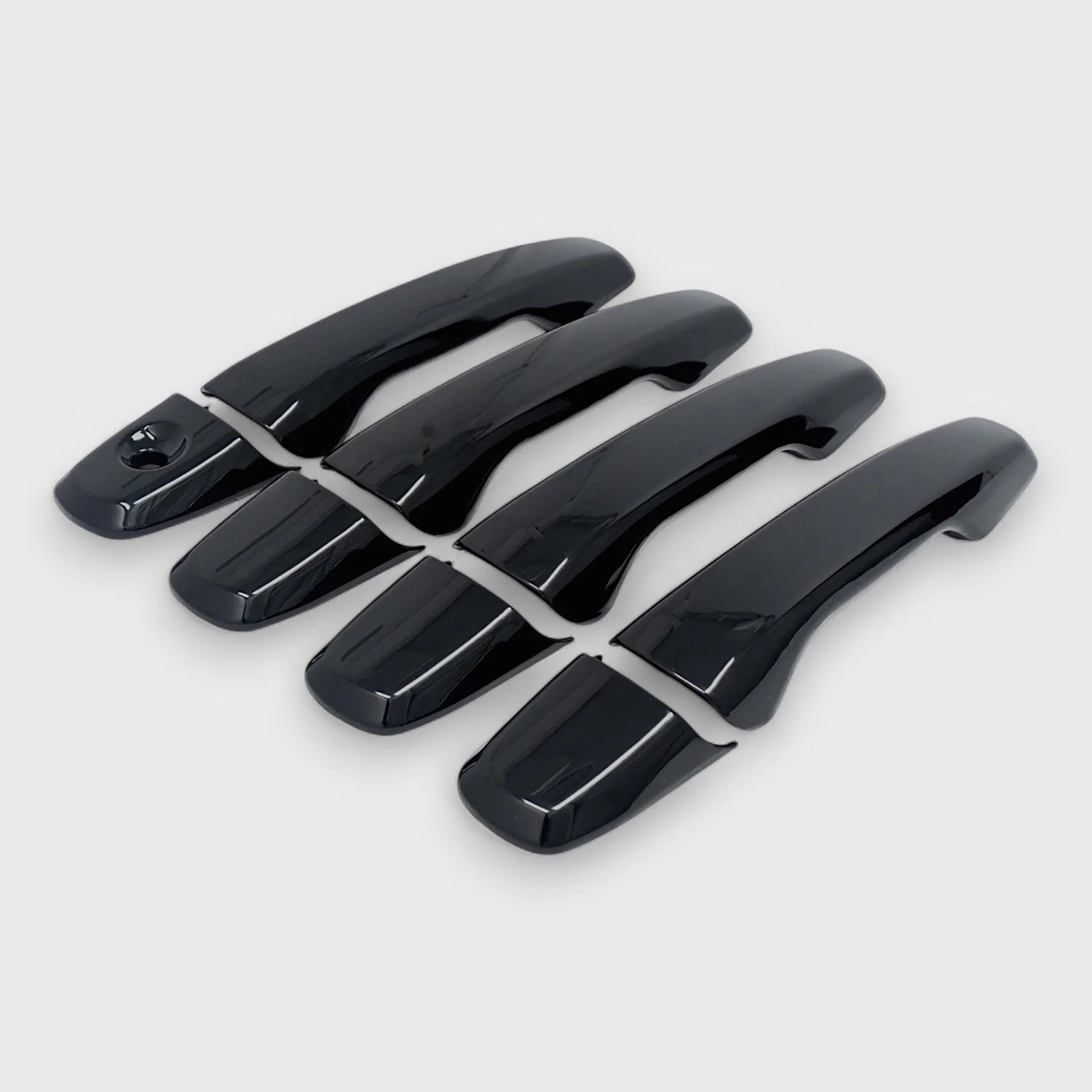 2011-2019 Ford Explorer Door Handle Cover Gloss Black 8Pcs ABS Plastic - Image 2