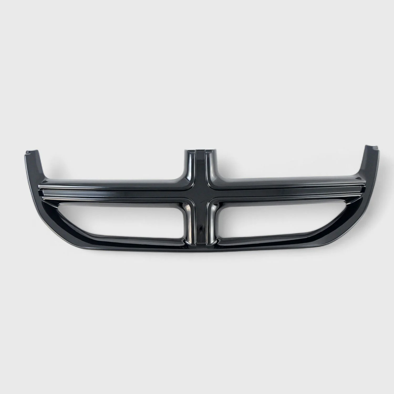 2011-2020 Dodge Grand Caravan Grille Overlay Gloss Black 1Pcs ABS Plastic