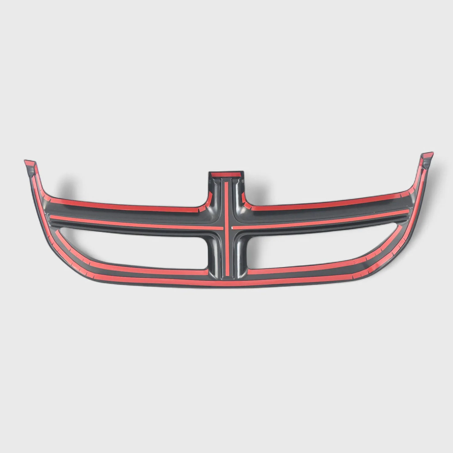 2011-2020 Dodge Grand Caravan Grille Overlay Gloss Black 1Pcs ABS Plastic - Image 3