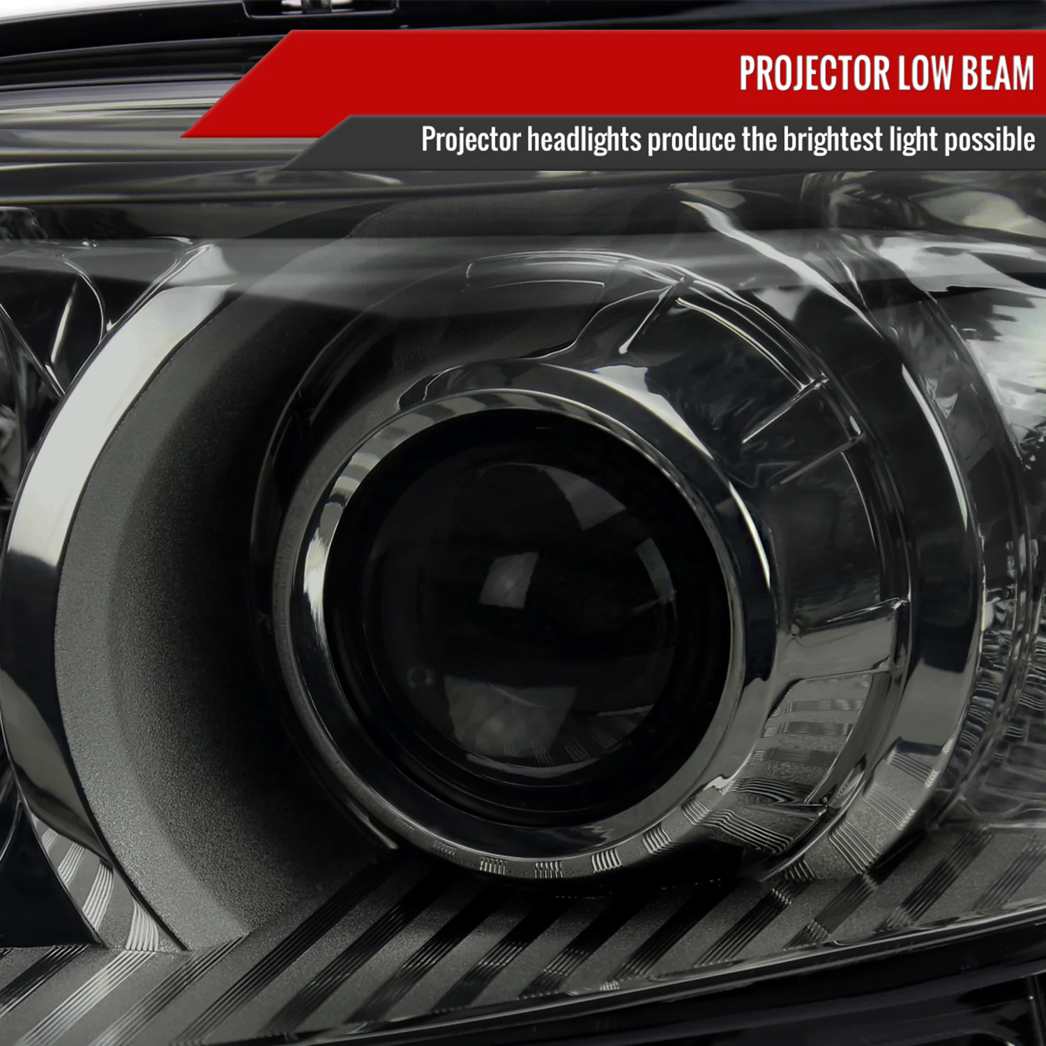2011-2020 Toyota Sienna Projector Headlights Chrome Housing/Smoke Lens - Image 3