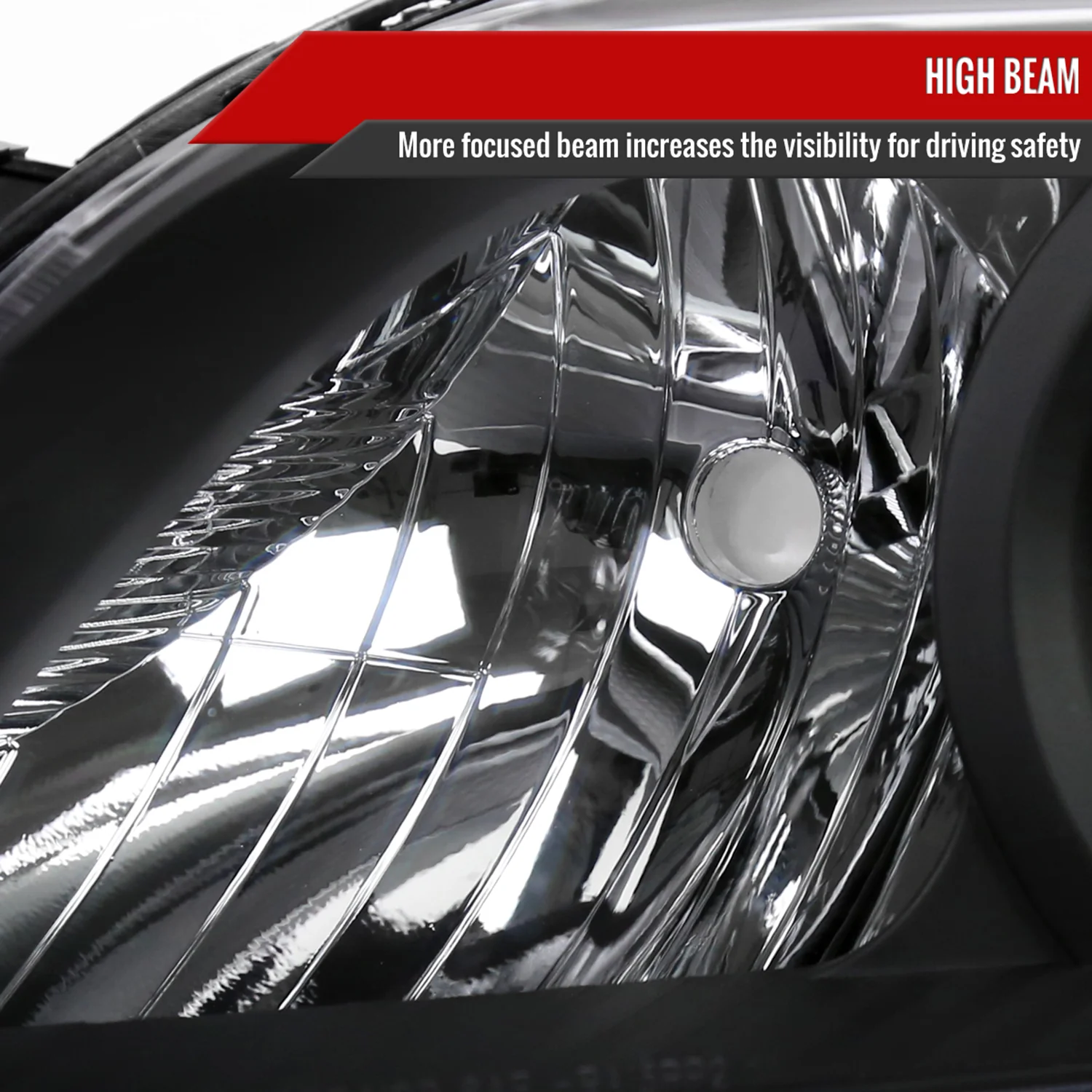 2011-2020 Toyota Sienna Projector Headlights Matte Black Housing/Clear Lens - Image 4