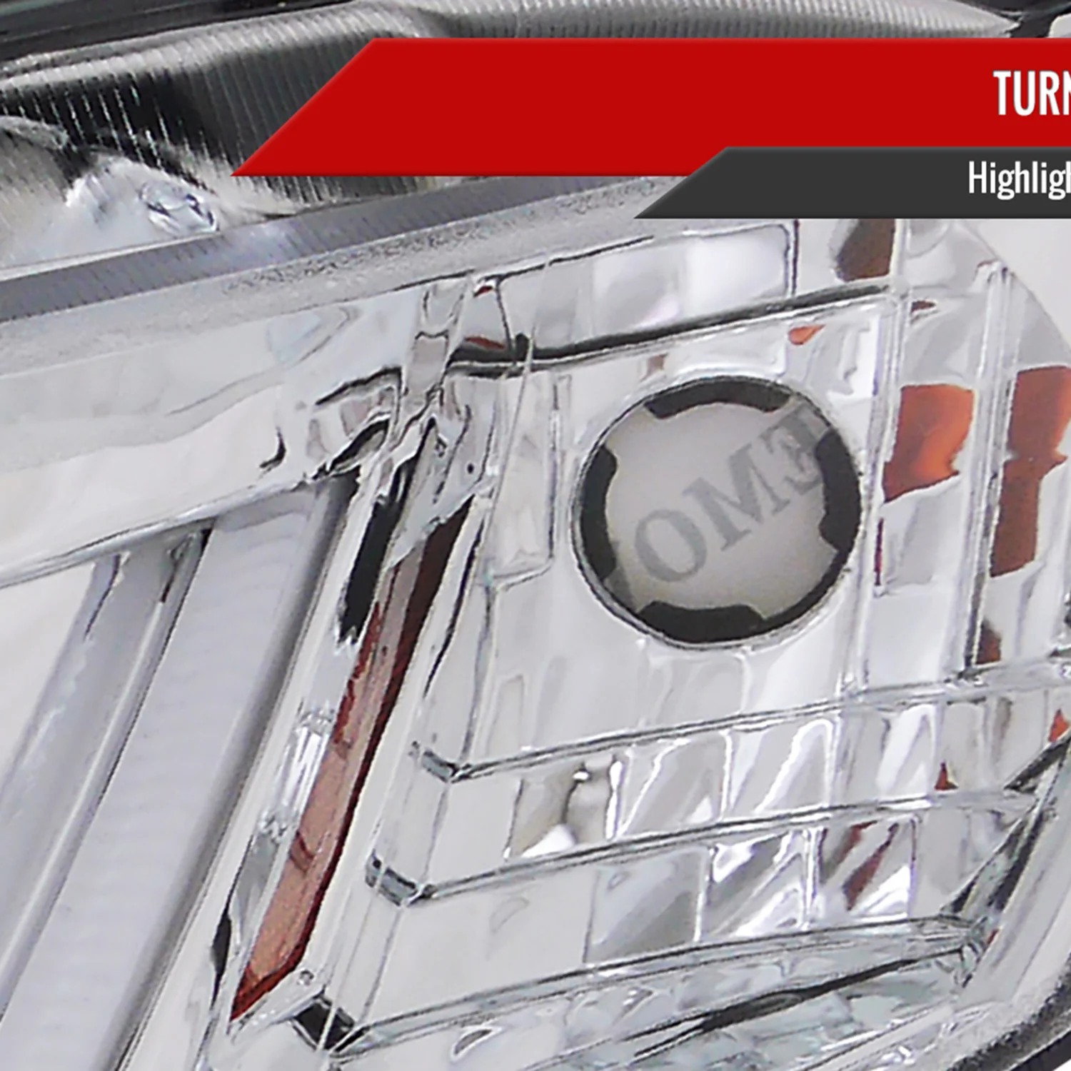 2012-2013 Honda Civic Coupe/ 12-2015 Civic Sedan LED Bar Headlights Chrome - Image 5